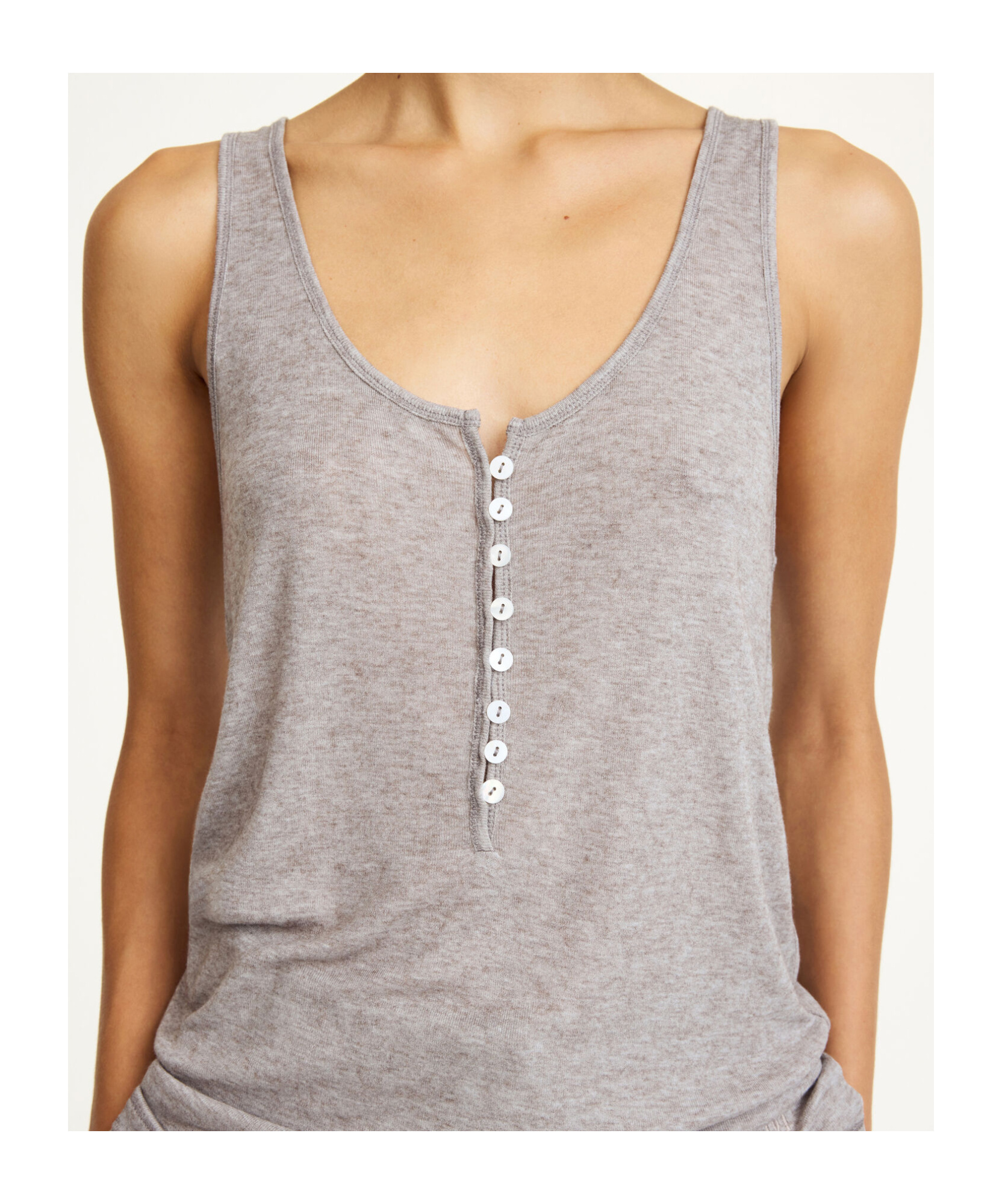 By Malene Birger Sleeveless Vest In Gray