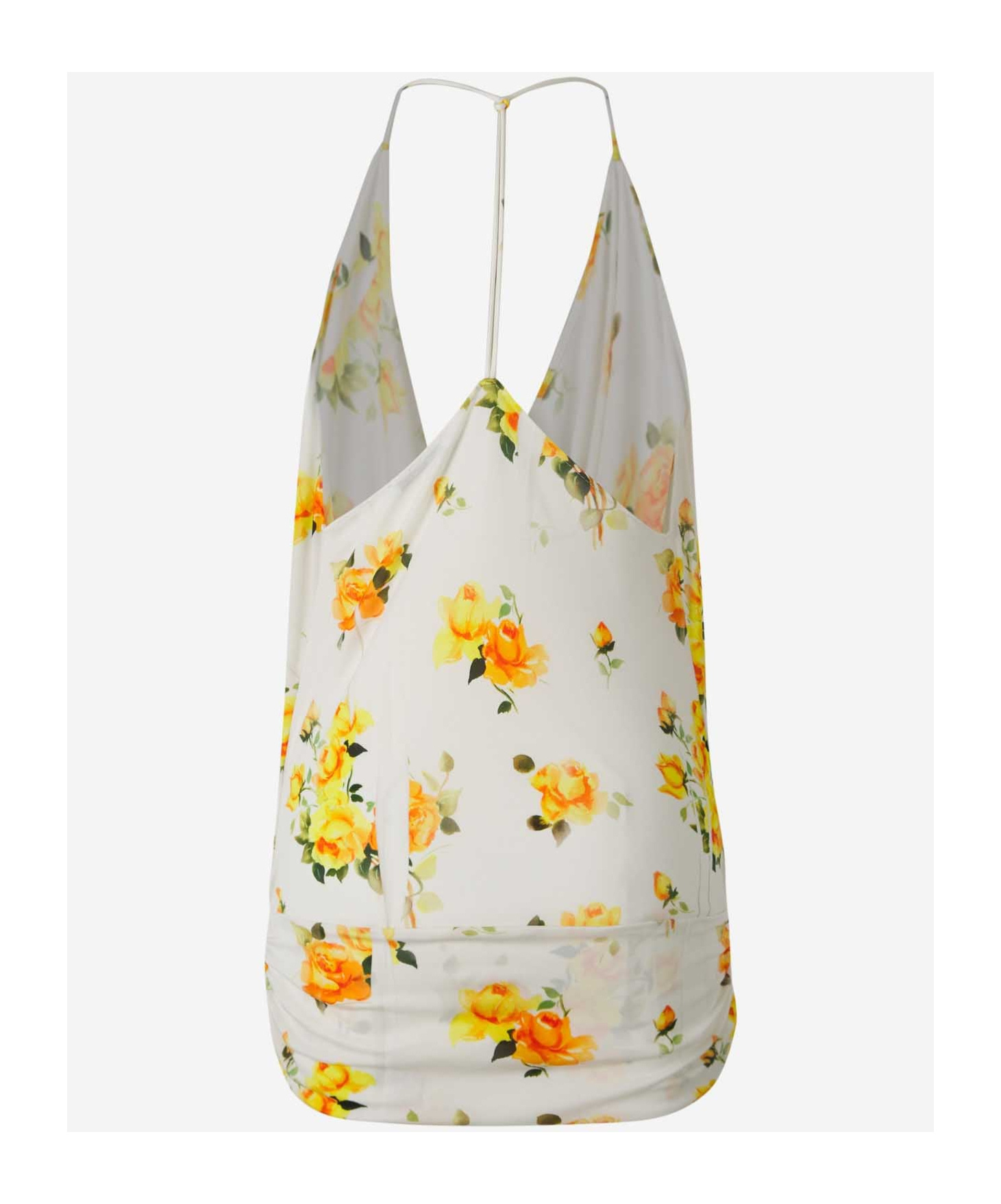 Acne Studios White & Orange Rose Camisole In White