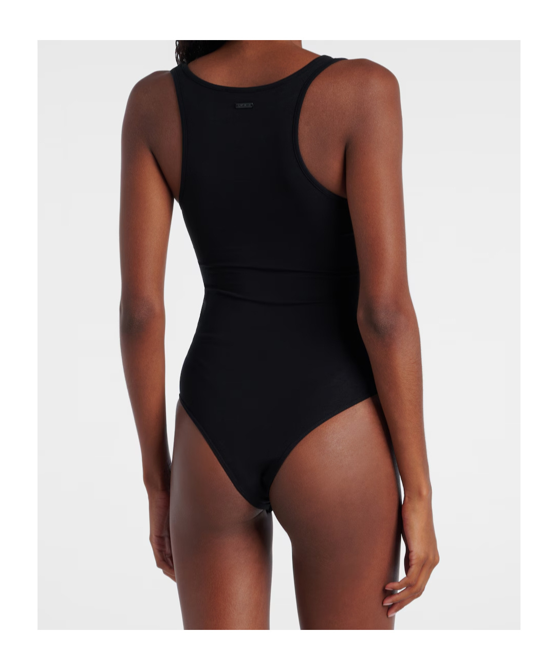 Mugler Trimmed Knitted Jumpsuit In Black