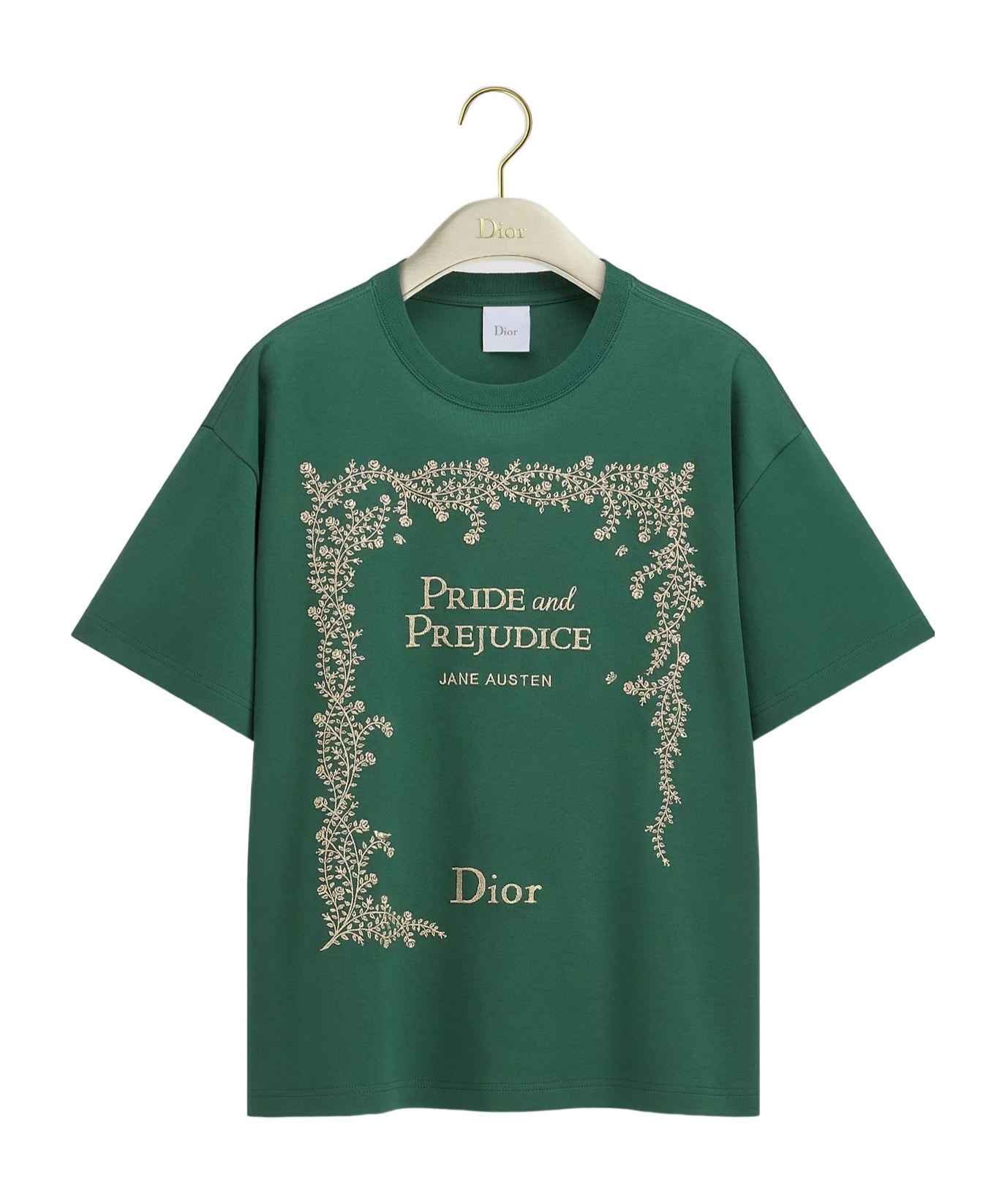 Dior Book Cover Oversized T-shirt In Green