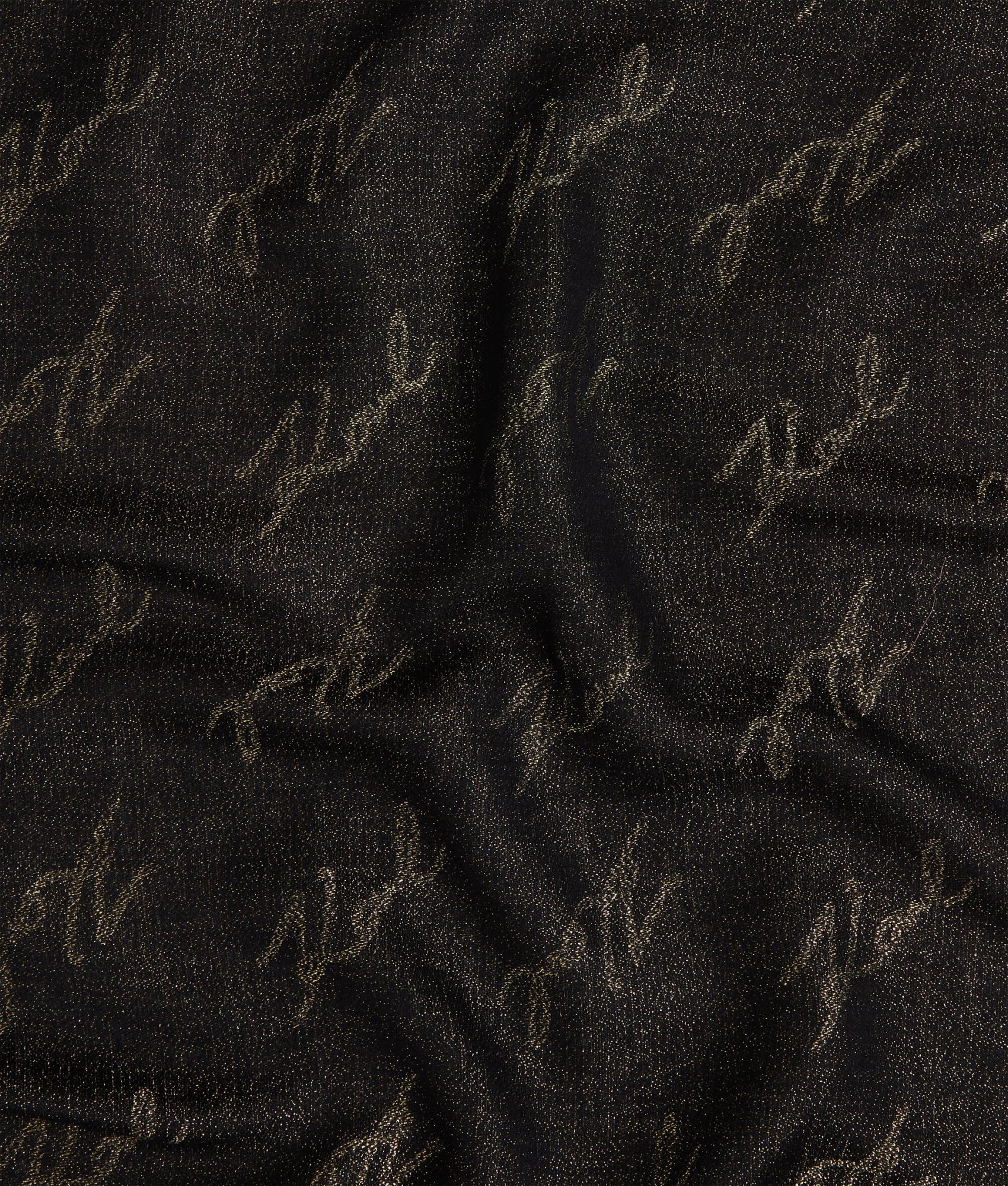 Karl Lagerfeld Signature Scarf In Black