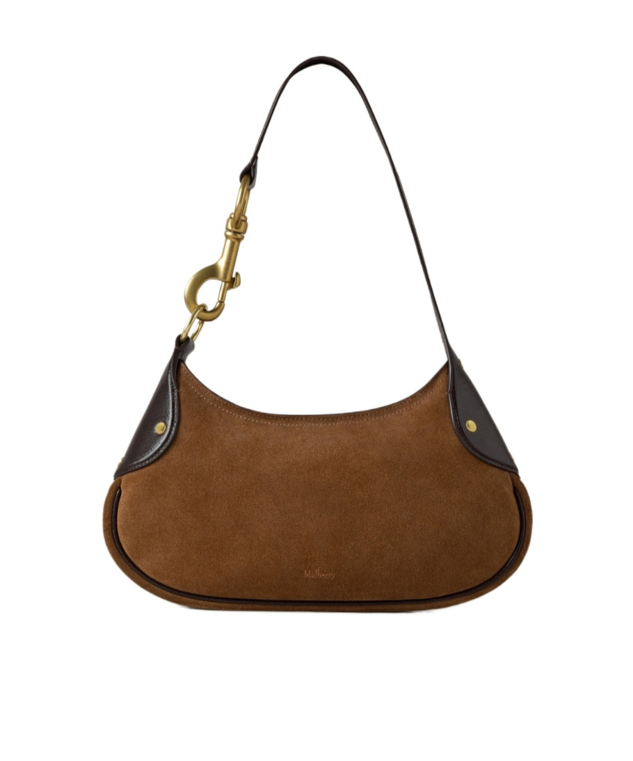 Mulberry Vintage Oak Leather Small Hackney Shoulder Bag In Brown