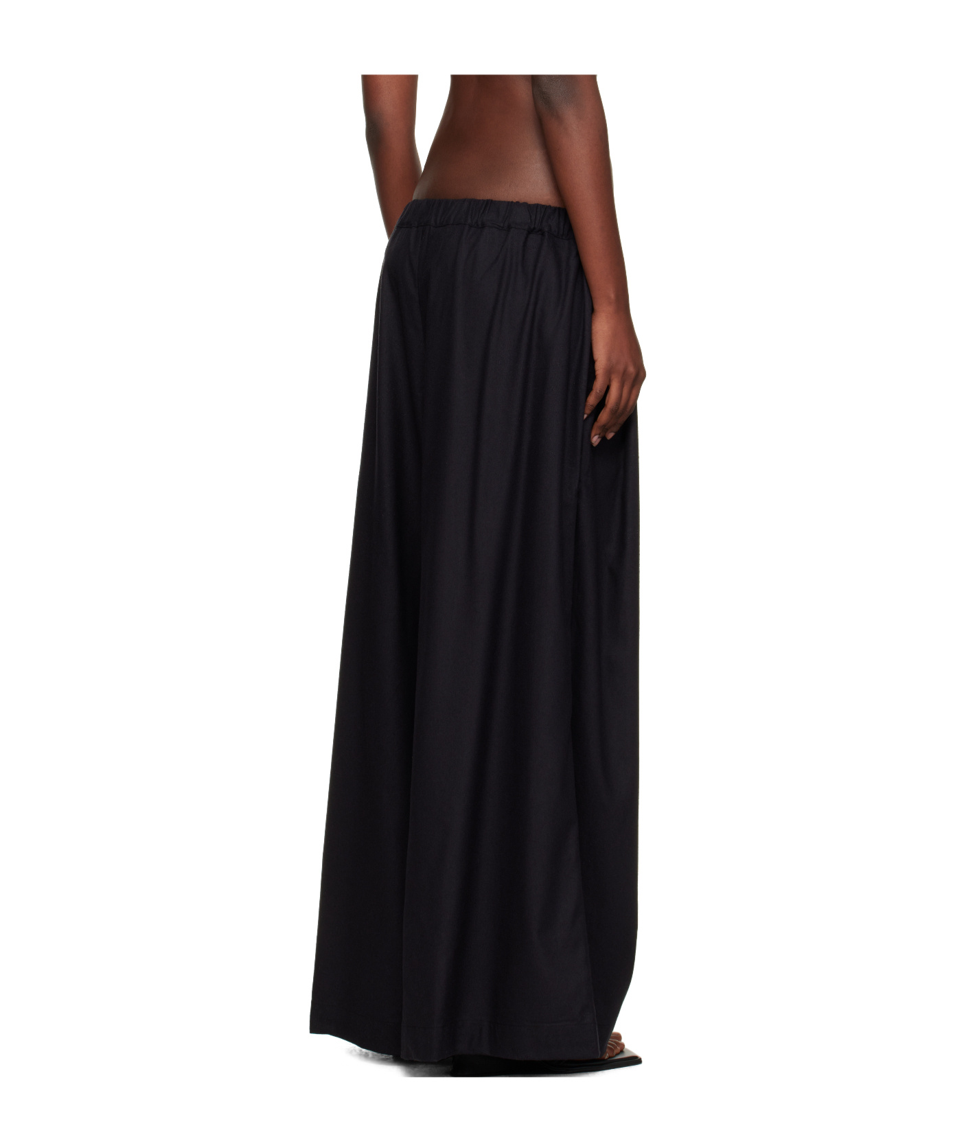 Baserange Elastic Waist Sweatpants In Black