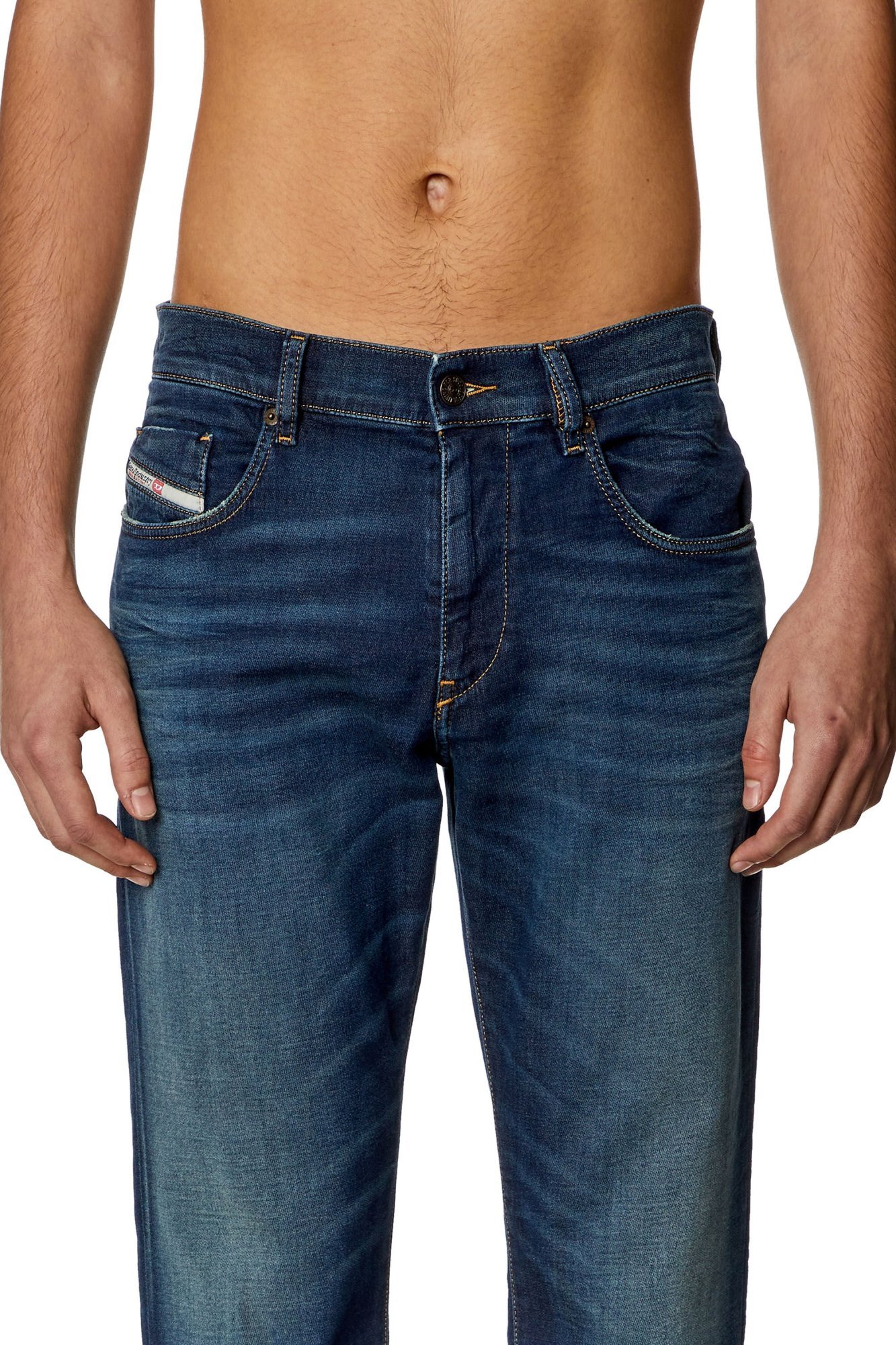 Diesel D-strukt Straight-leg Jeans In Blue
