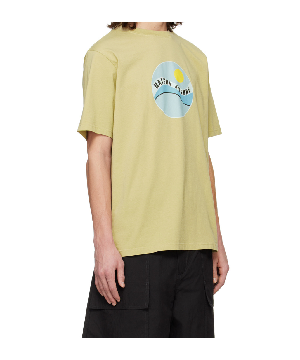 Maison Kitsuné Logo Short-sleeved T-shirt In Nude