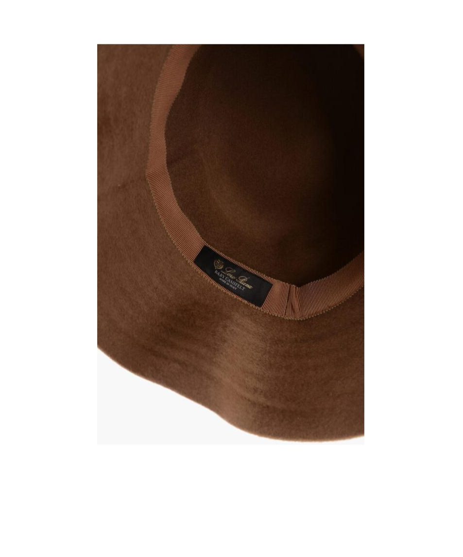 Loro Piana Fisherman's Hat With Wide Brim In Brown