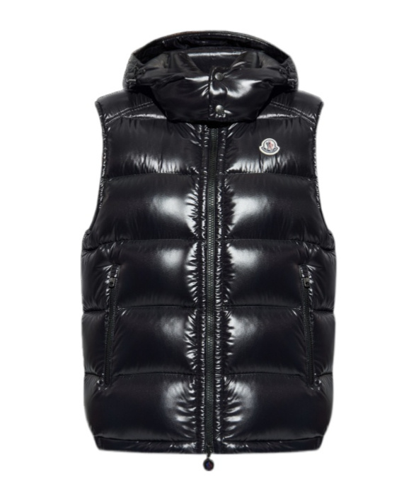 Moncler Bormes Hooded Nylon Down Vest