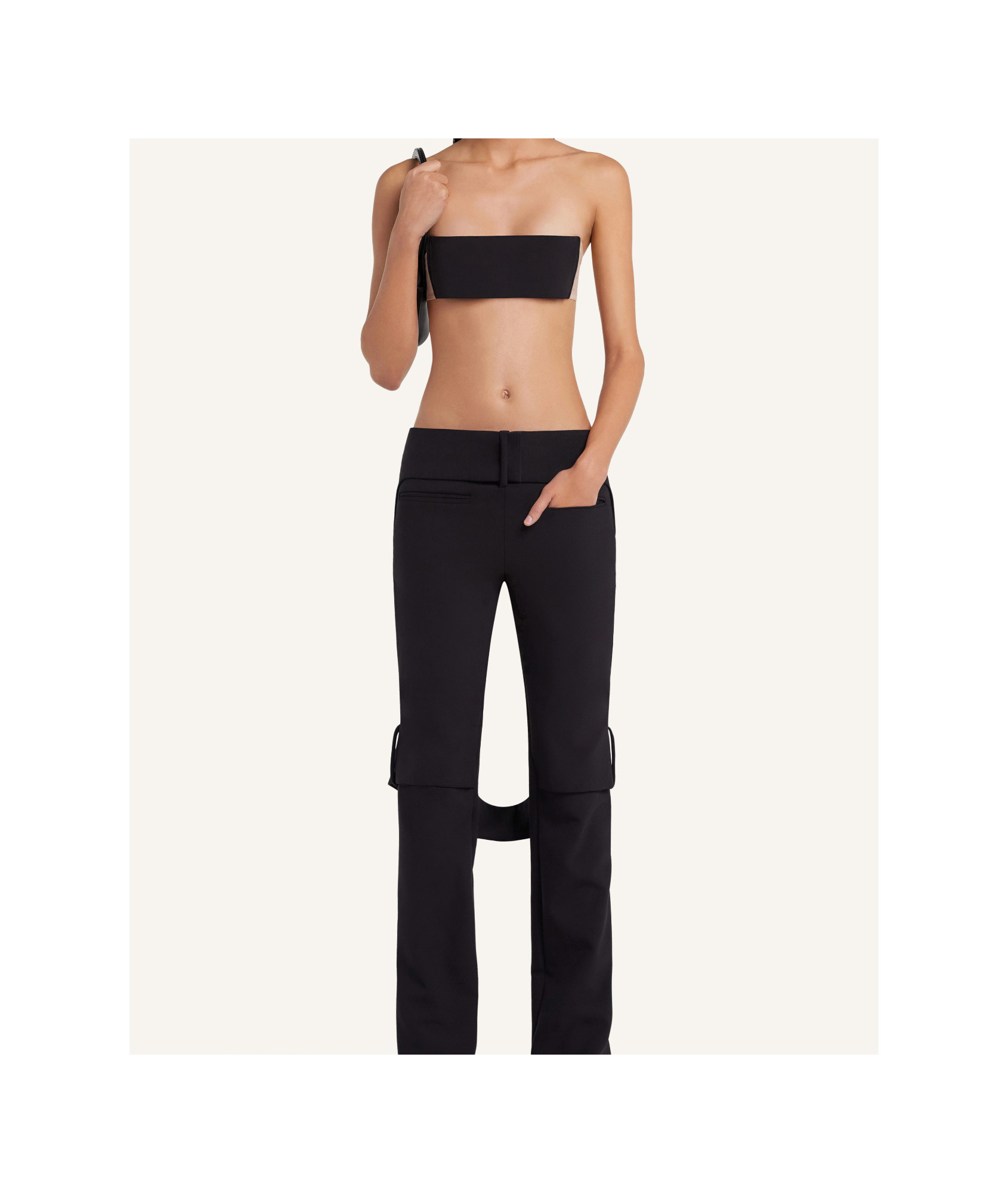 Courrèges Illusion Top In Black