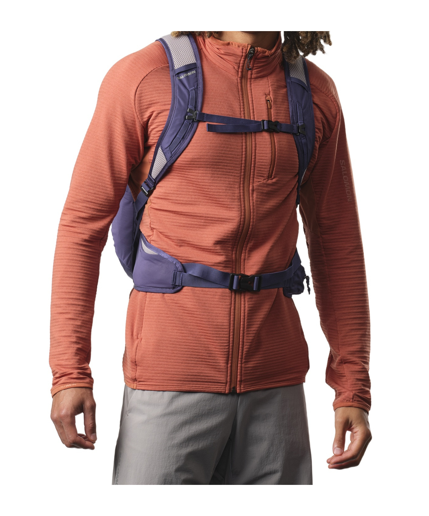 Salomon Zippered Backpack In Blue