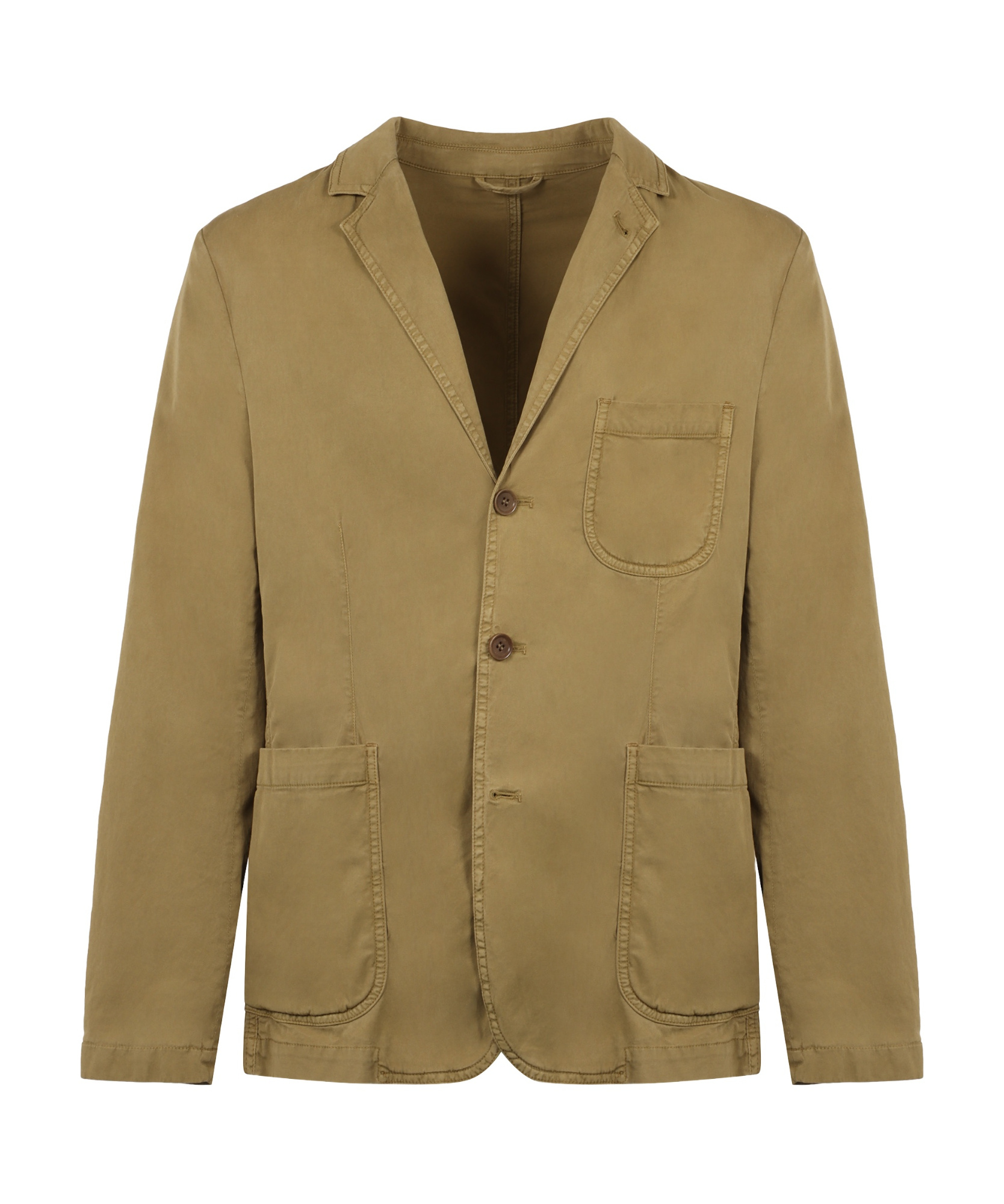 Aspesi Long-sleeved Casual Jacket In Brown