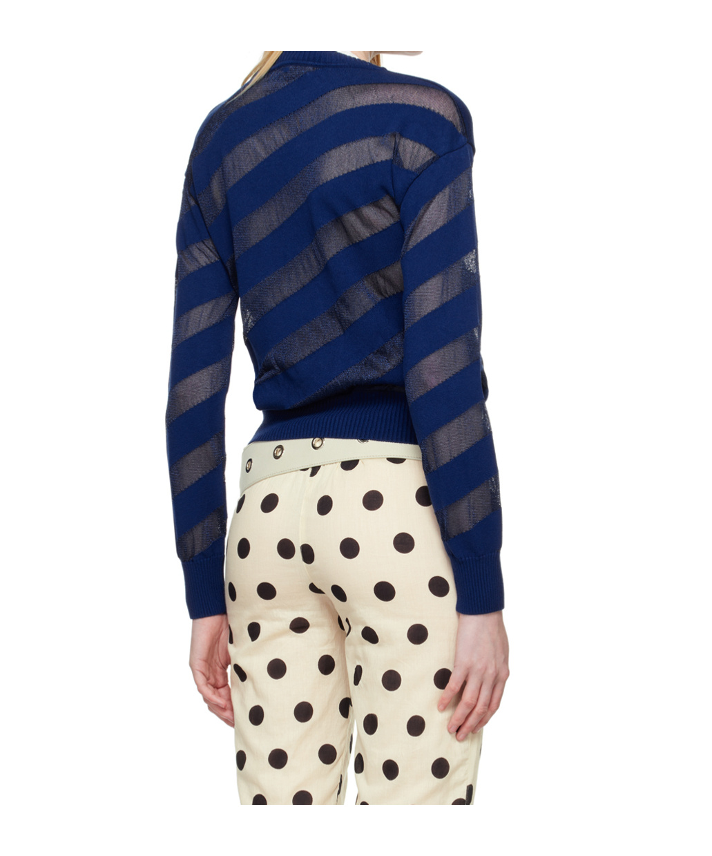Gimaguas Navy Zebara Sweater In Blue