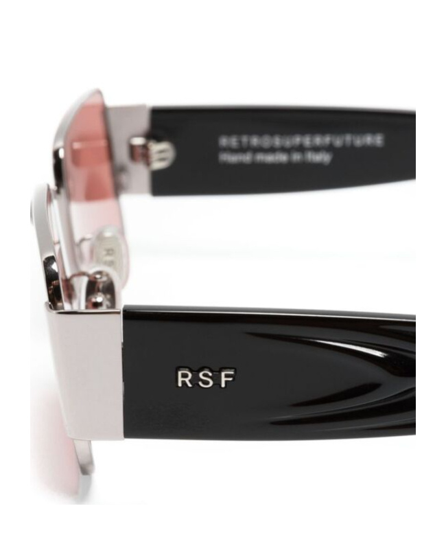 Retrosuperfuture Geometric Frame Sunglasses In Pink