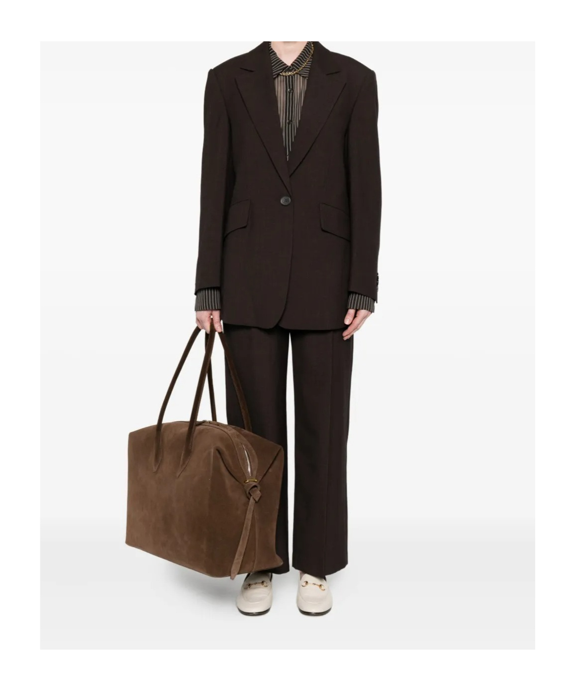 Low Classic Straight-leg Casual Pants In Brown