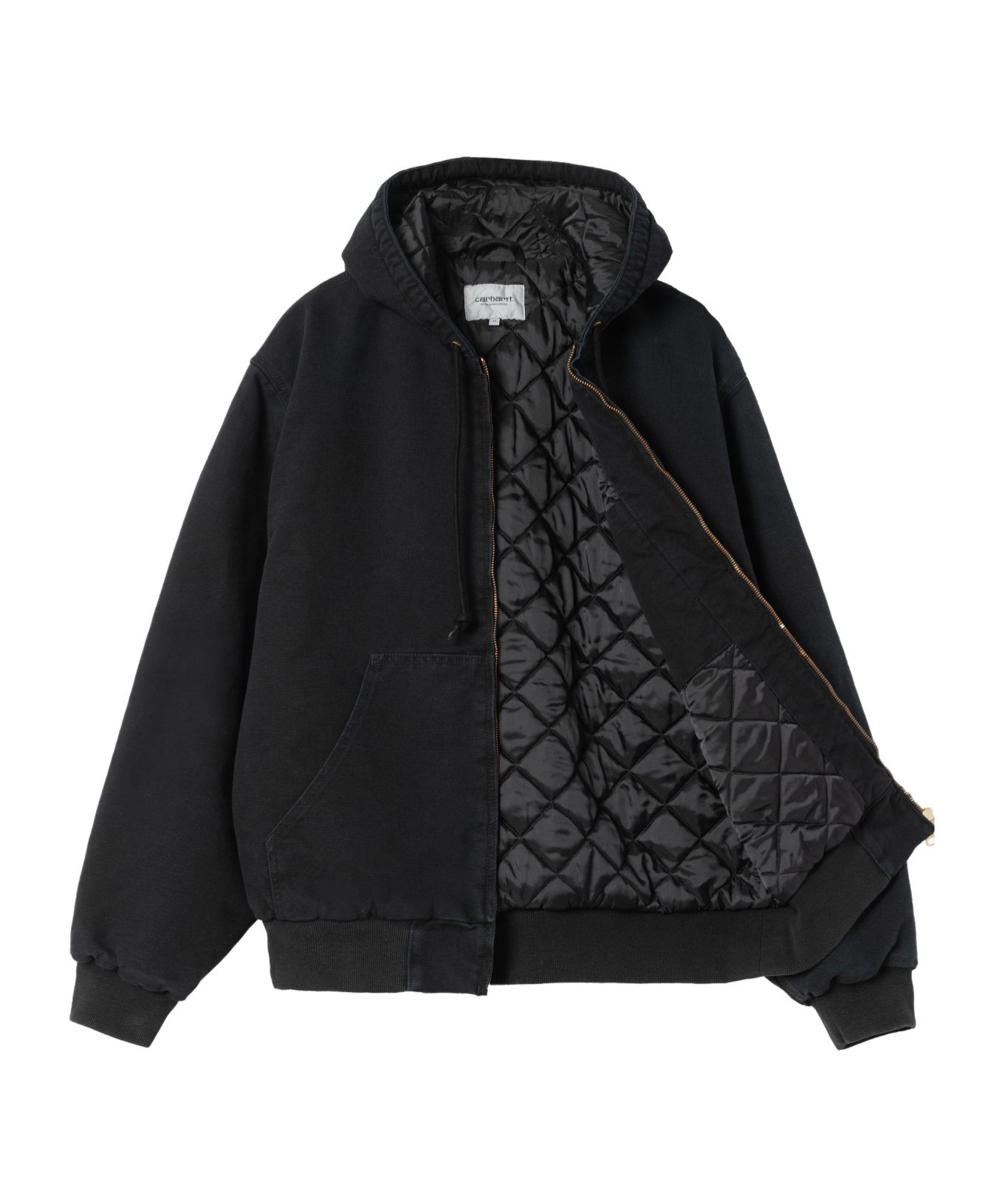 Carhartt Active Sweat Cotton Blend Jacket In Black