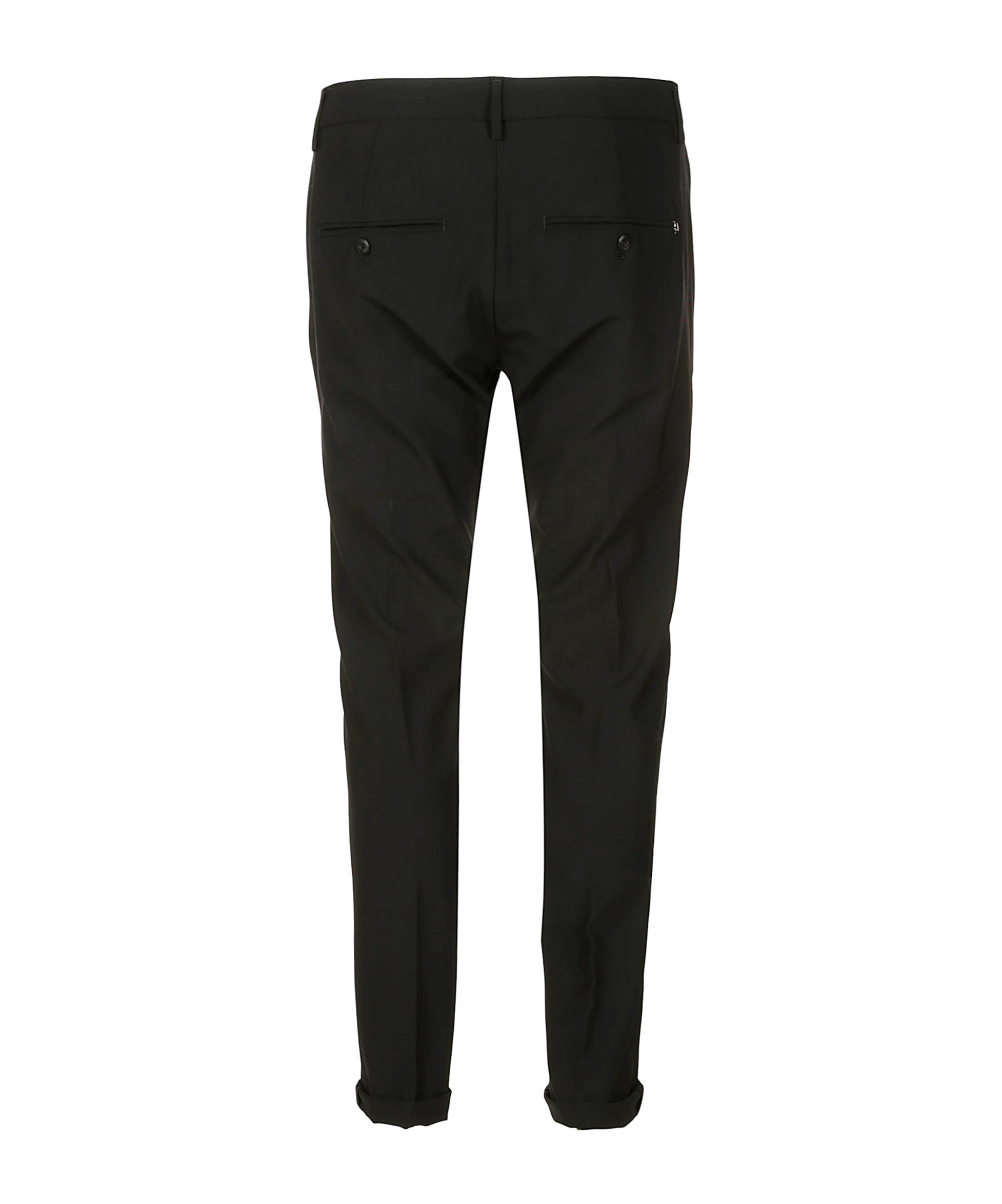 Dondup Belt Loop Casual Pants In Black