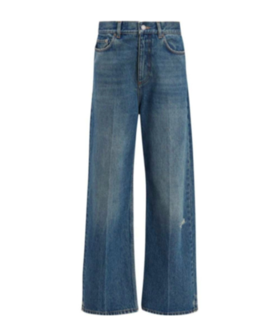 Dior Belt-loop Jeans In Blue