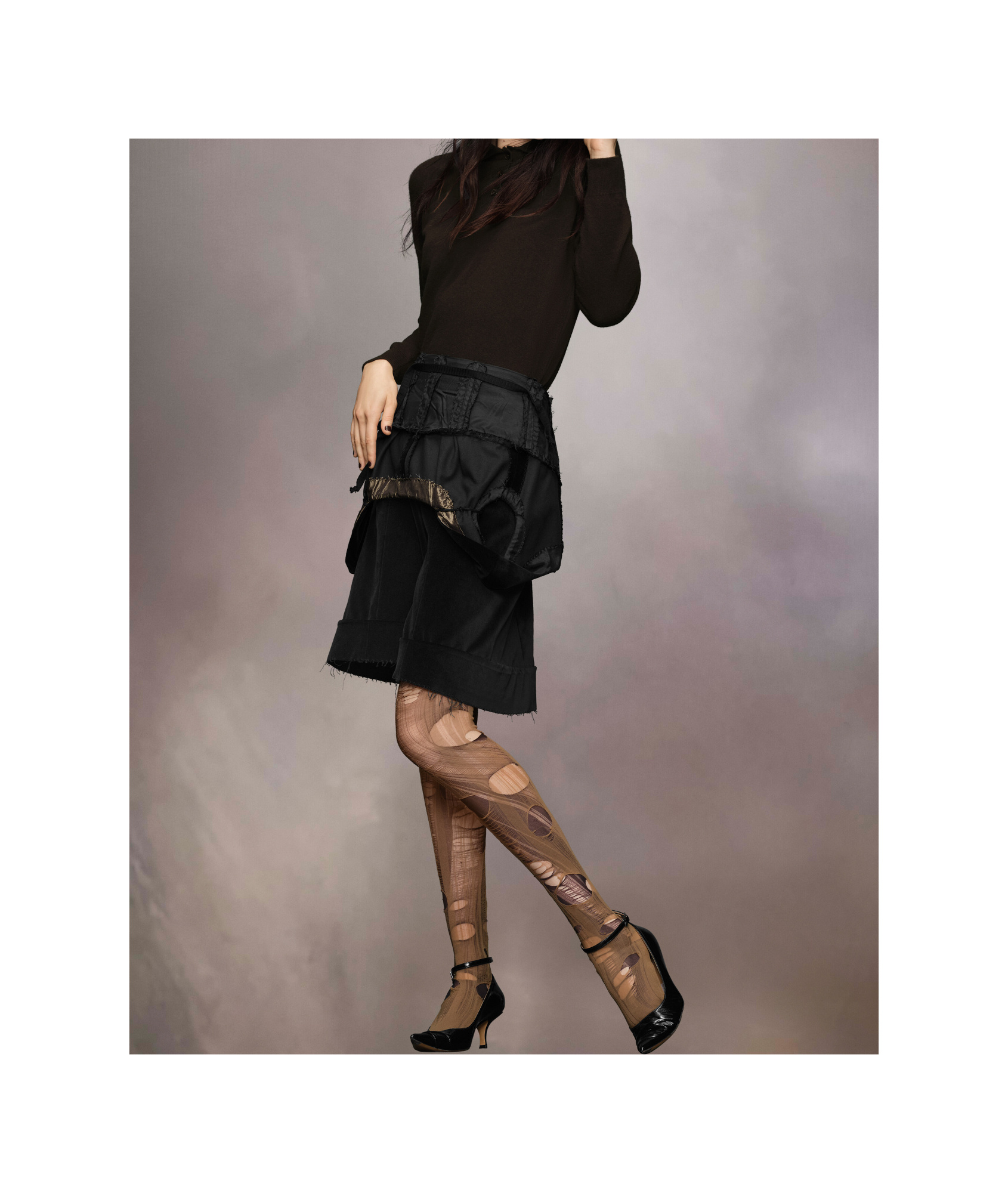 Maison Margiela Multi-wear Shorts Woman Black In Black