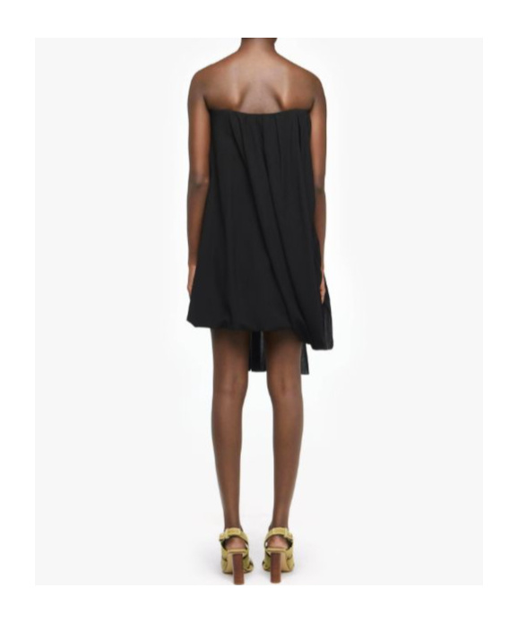 Jw Anderson Draped Bustier Dress In Black