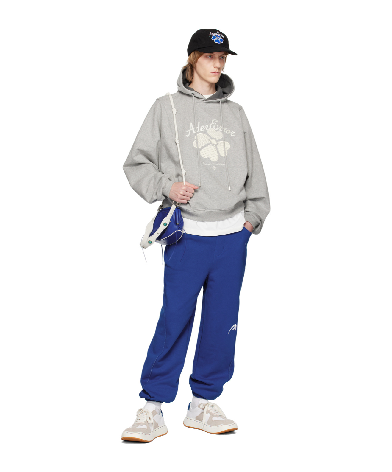Ader Error Drawcord Elastic Waist Sweatpants In Blue