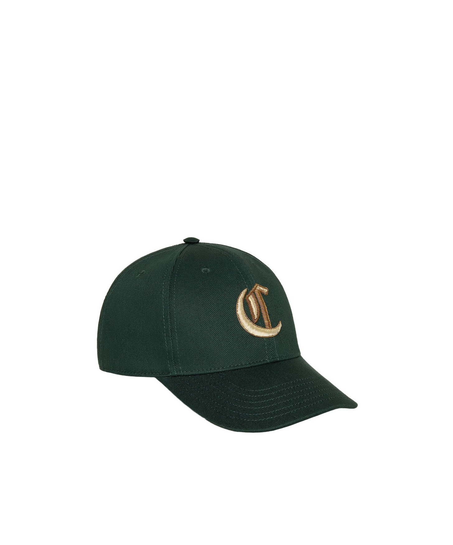 Celine C Cotton Baseball Cap In Black