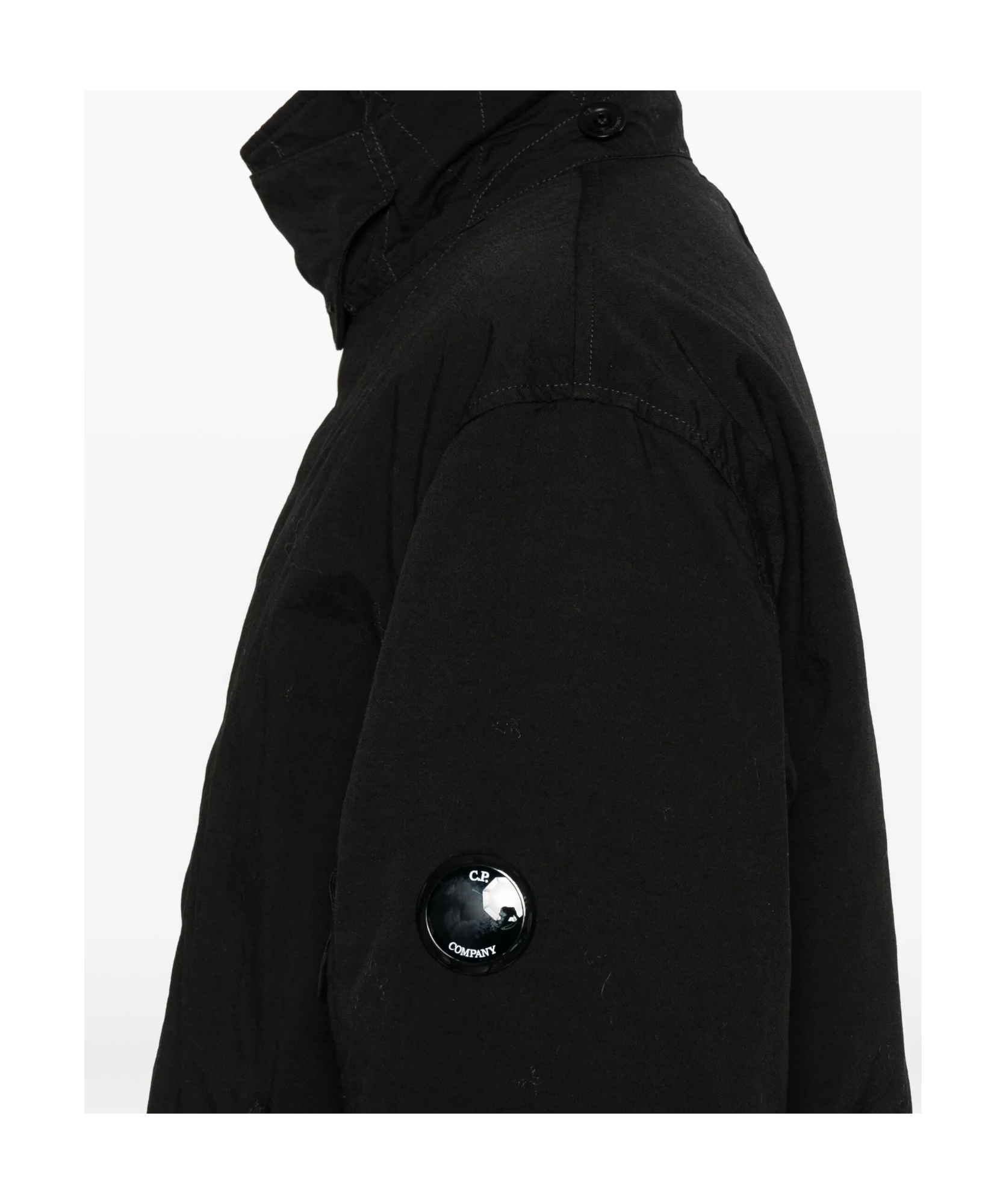 C.p. Company Cp Company Outerwear Long Jacket In Twill In Black
