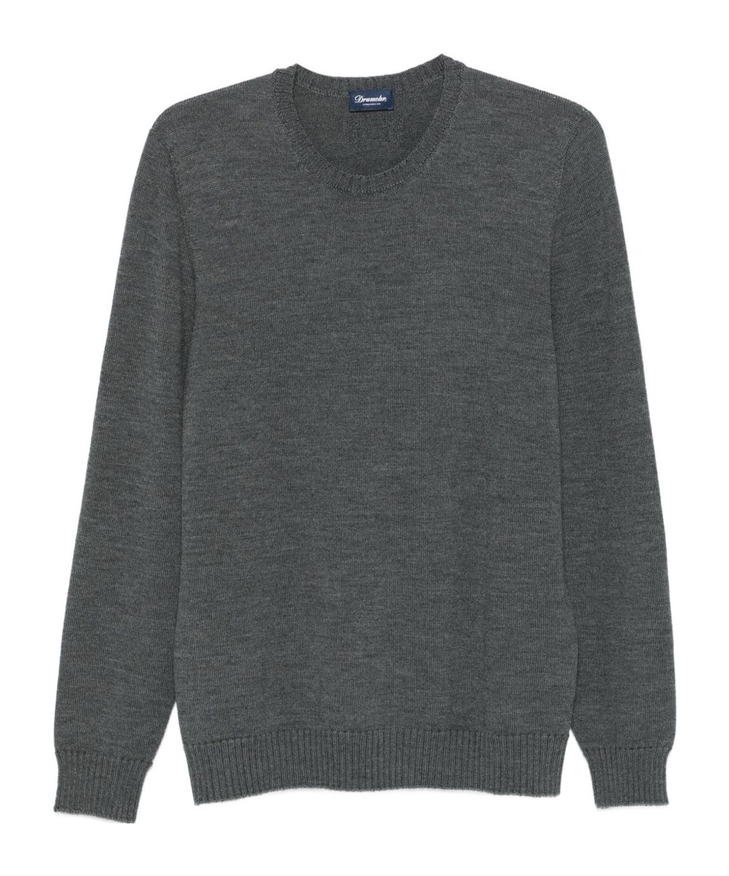 Drumohr Crew-neck Wool Sweater In Green