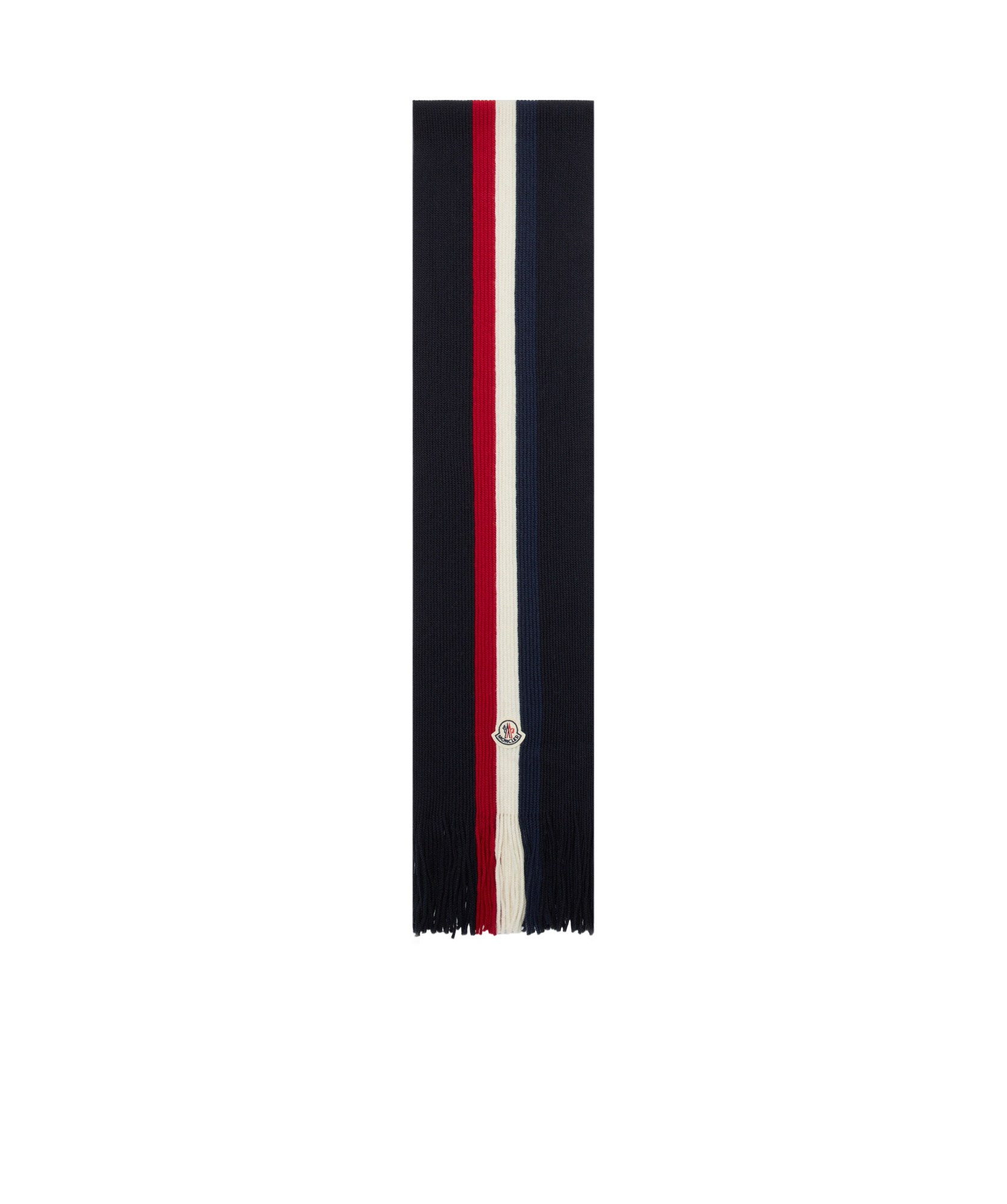 MONCLER TRICOLOUR WOOL SCARF