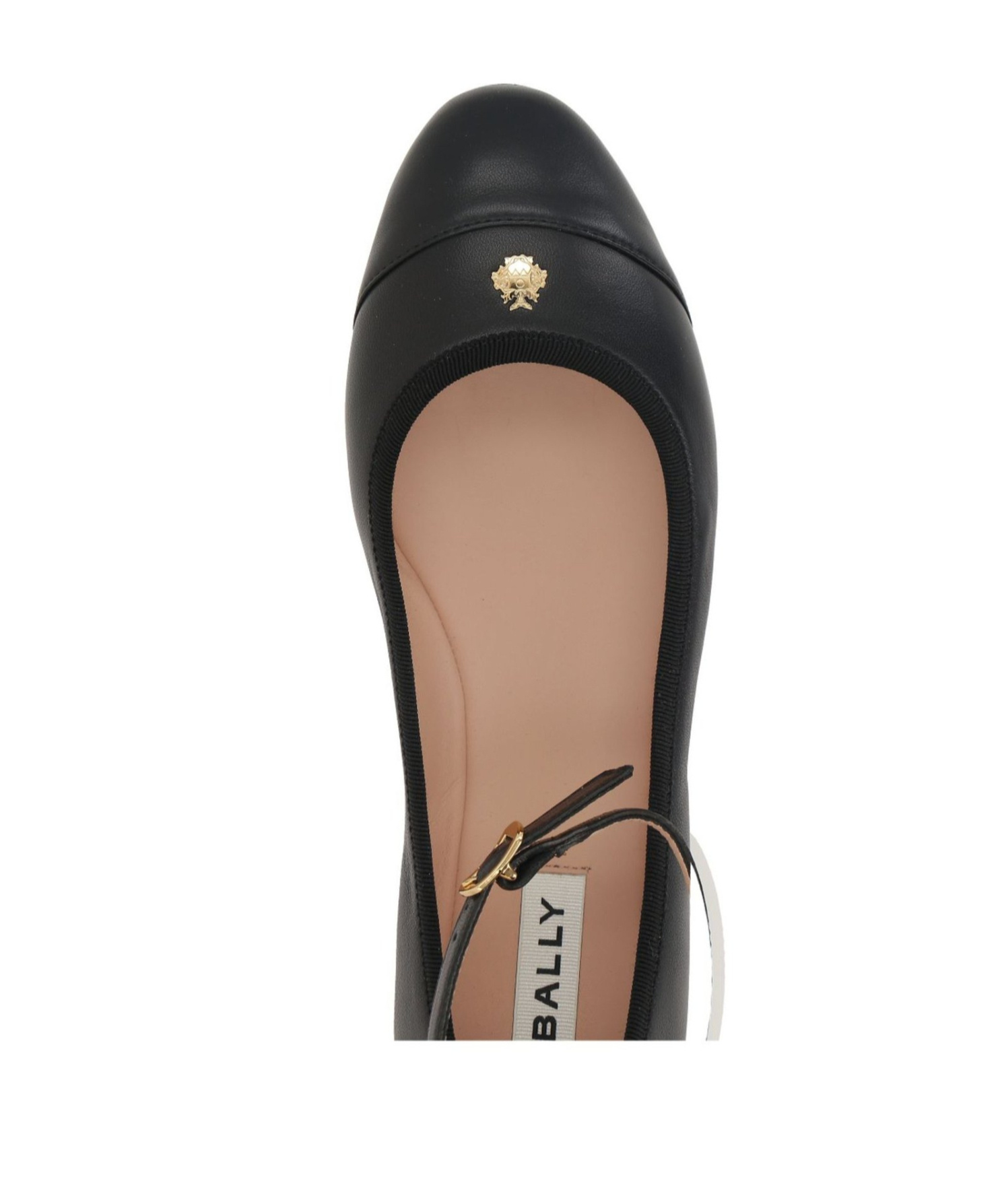 Bally Ankle Strapped Flat Shoes In Black