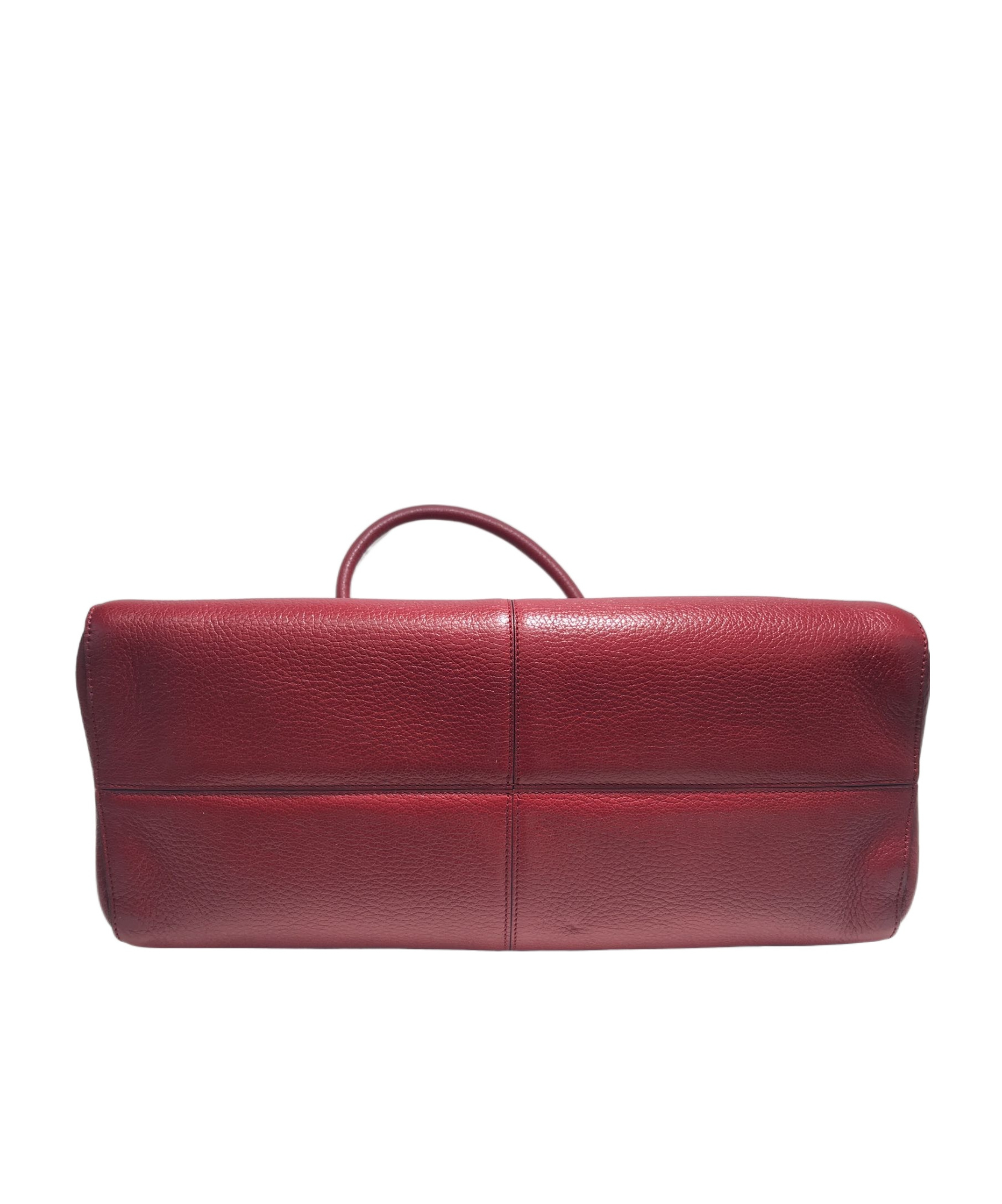 Tod's Zippered Shoulder Bag In Red