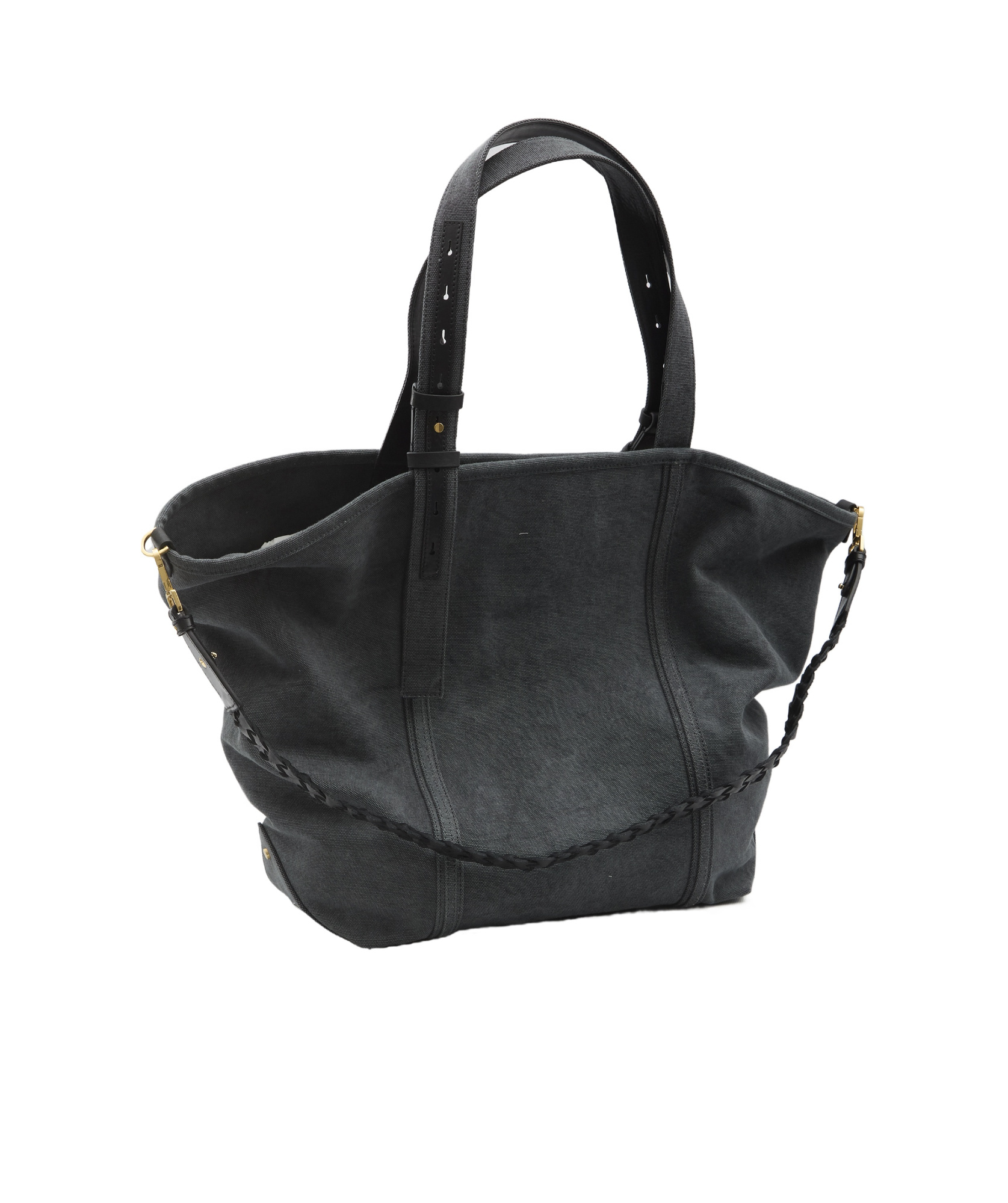 Golden Goose Letter Detail Tote Bag In Black