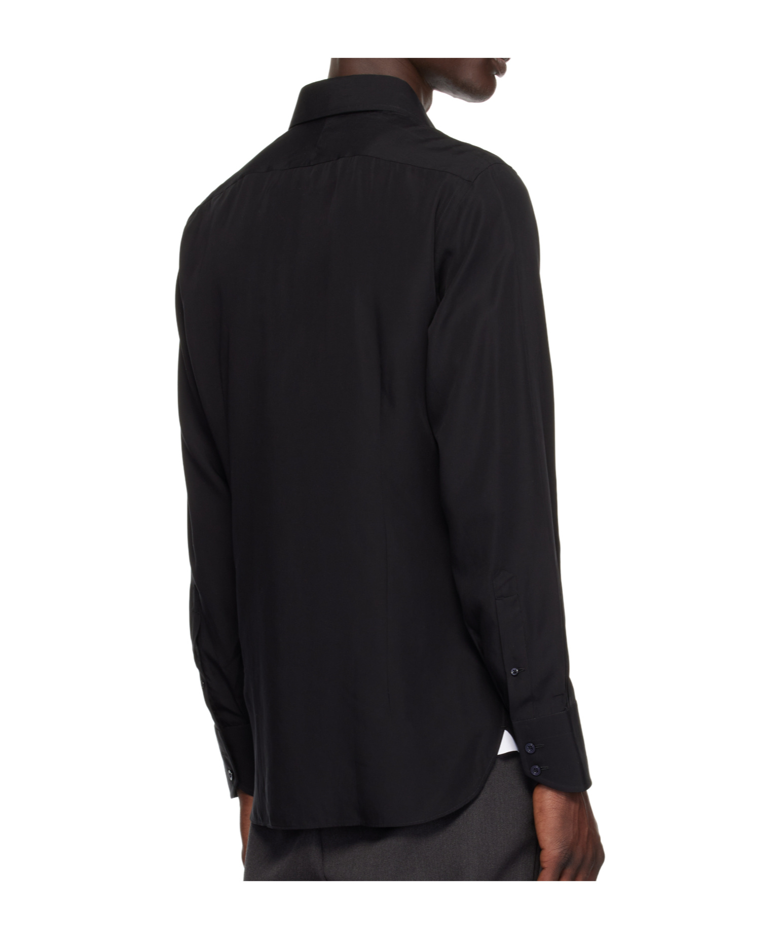 Tom Ford Lightweight Lyocell Slim-fit Shirt In Black