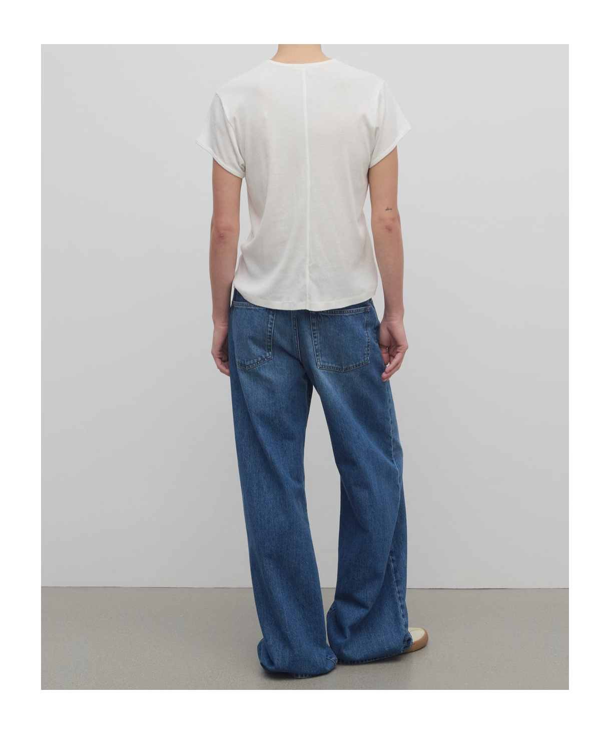 The Row Berty Wide Leg In Blue