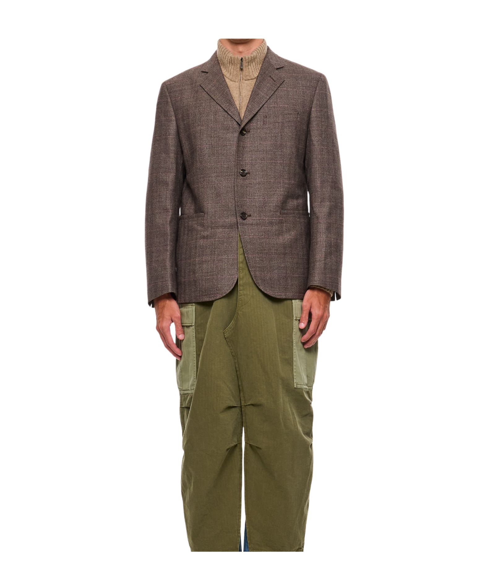 Junya Watanabe Single-breasted Blazer In Brown
