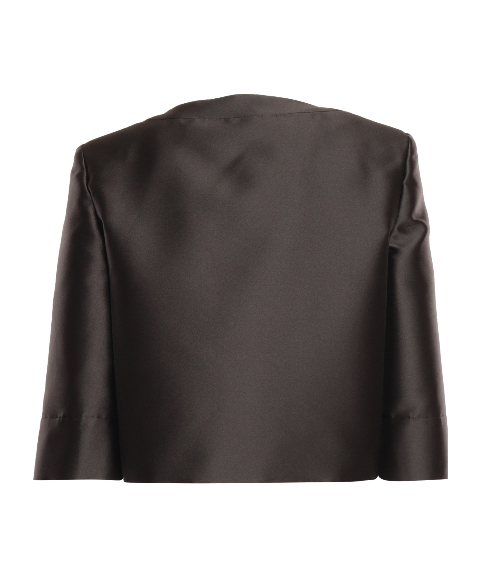 Alberta Ferretti Crop Jacket In Black