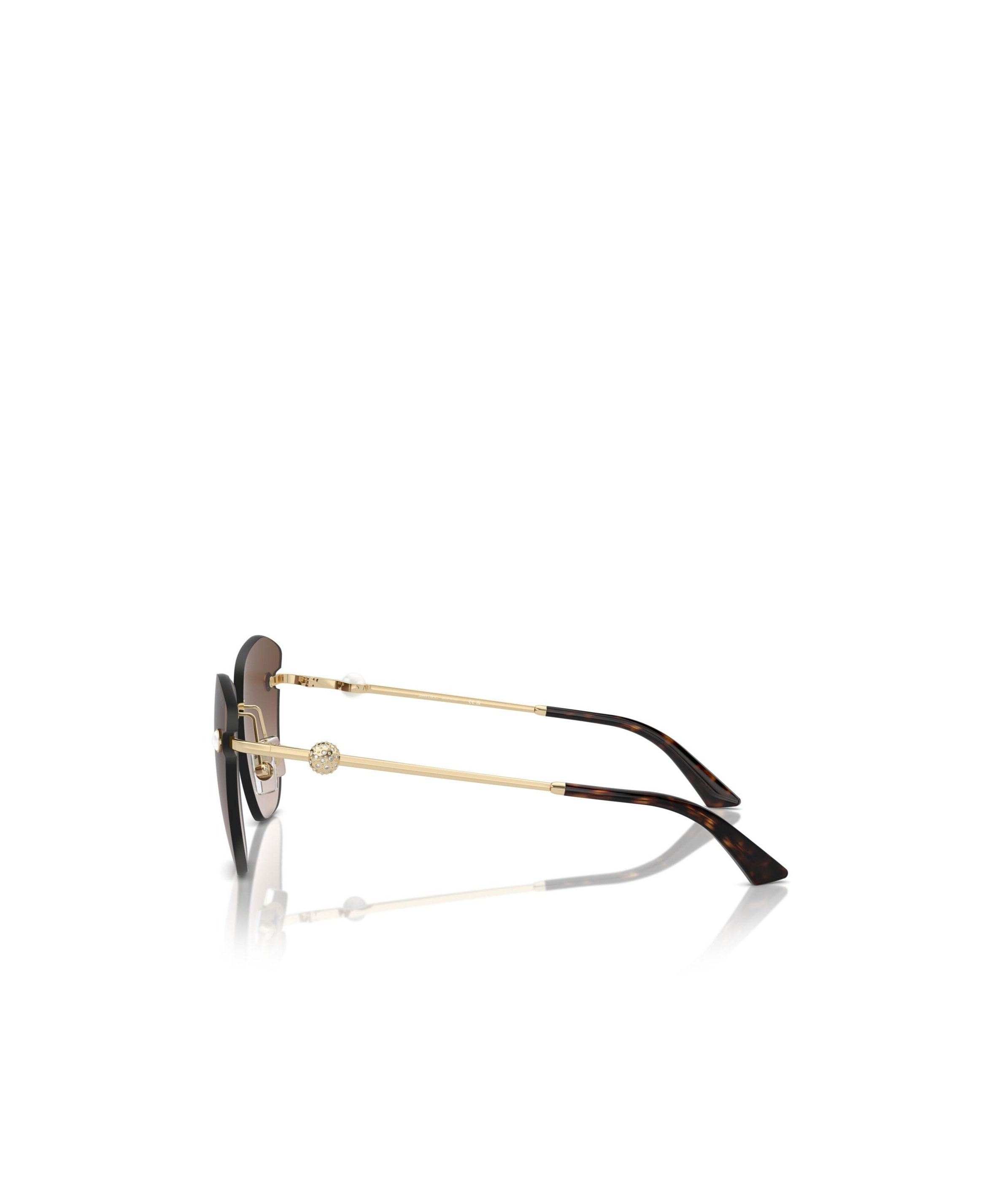 Jimmy Choo Logo Sunglasses In Green