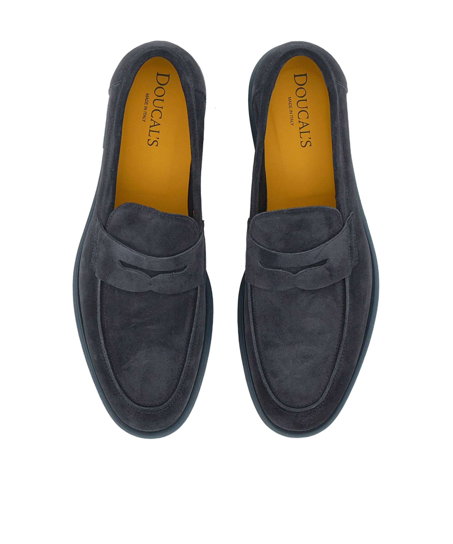 Doucal's 'standford' Black Slip-on Loafers In Black