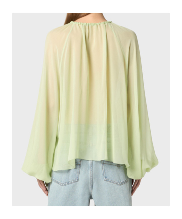 Blumarine Long-sleeved Shirt In Nude