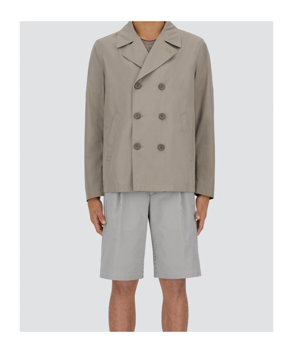 Herno Long Sleeve Casual Jacket In Gray