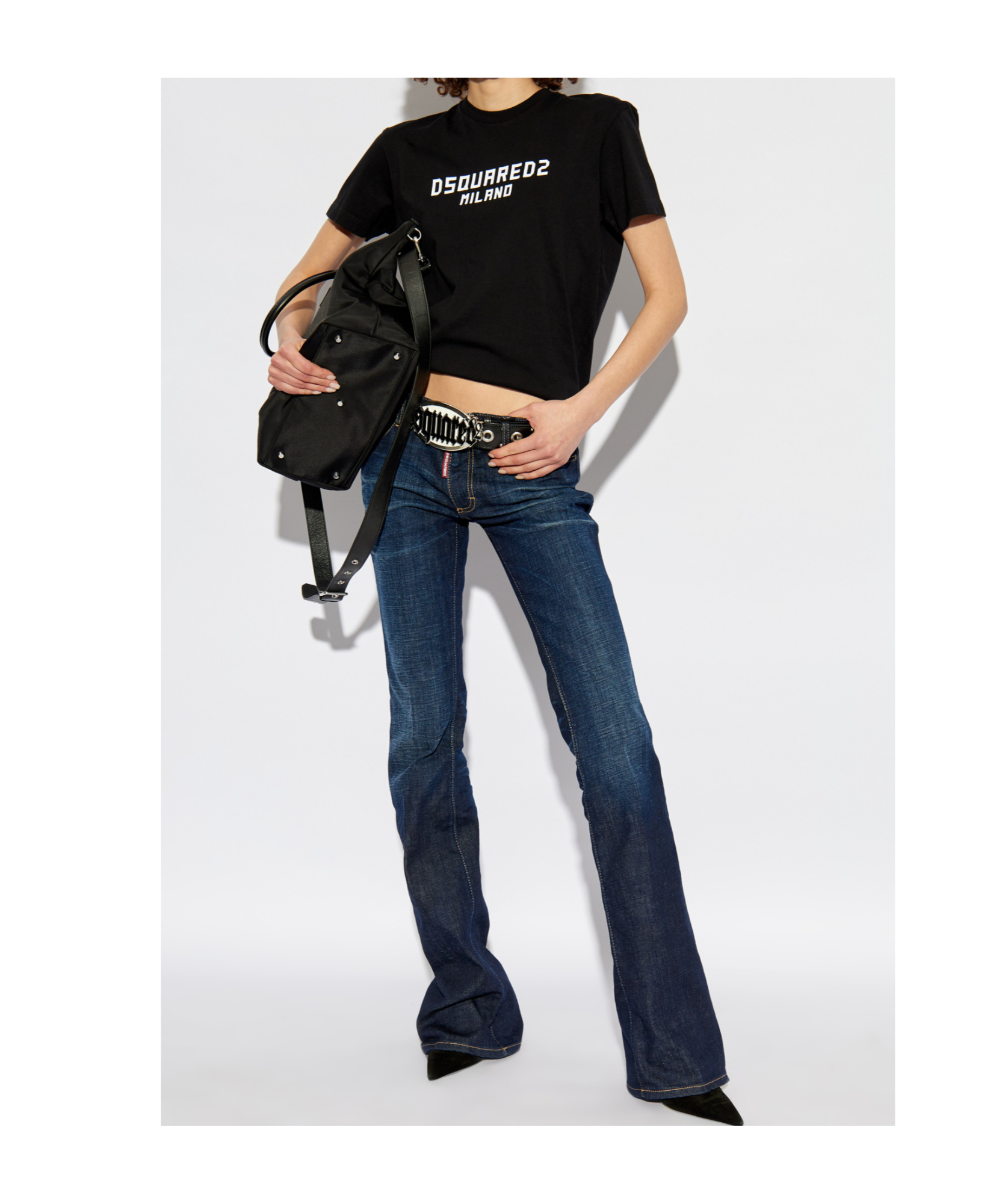 DSQUARED2 DSQUARED2 MID-WAISTED FLARED JEANS
