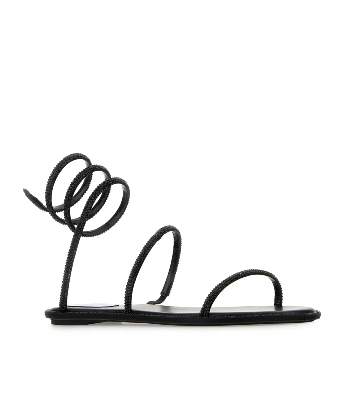 René Caovilla Rene Caovilla Embellished Satin Cleo Sandals In Black