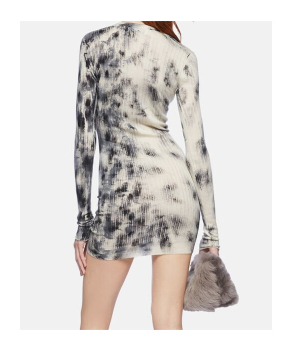 Attico Long-sleeved Dress In White