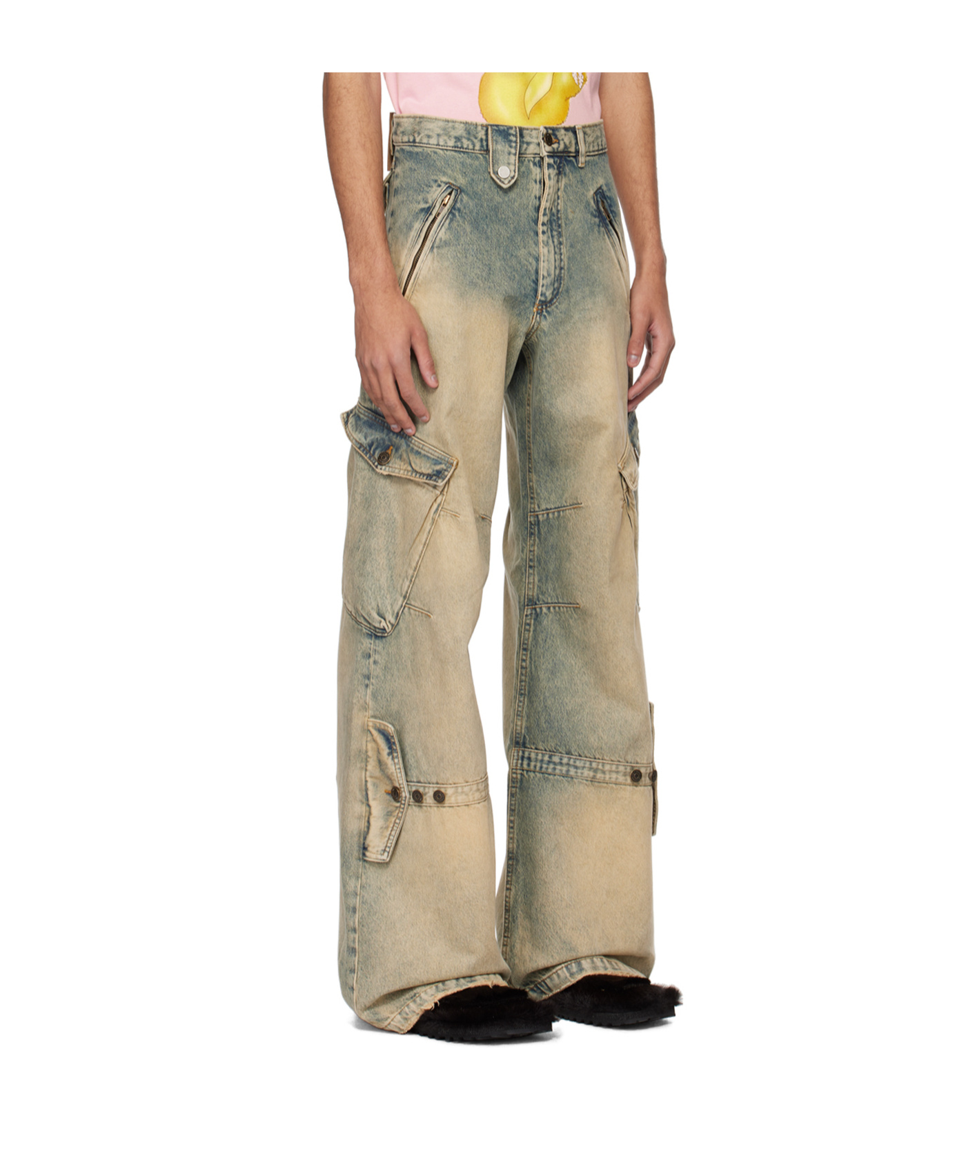 Egonlab Work Bag Jeans In Nude