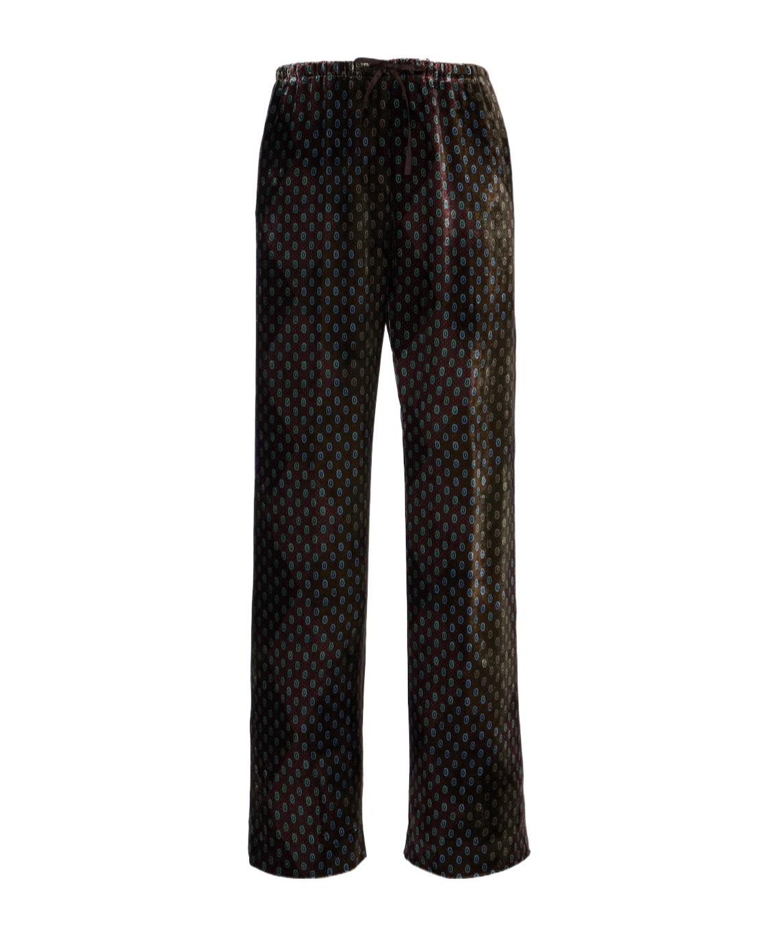 Dries Van Noten Printed Wide-leg Satin Trousers In Multi