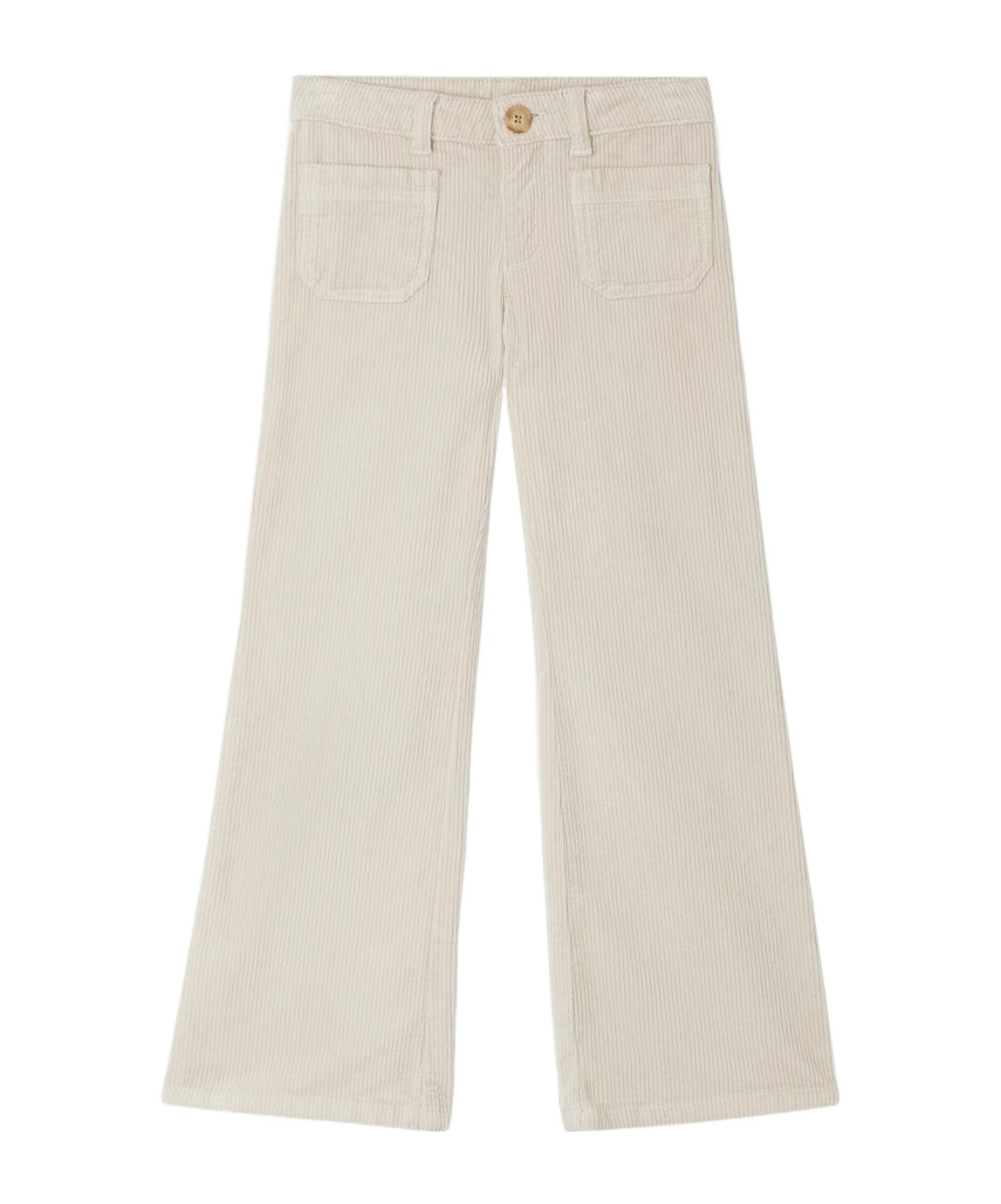 Bonpoint Junon Flared Corduroy Trousers In Nude
