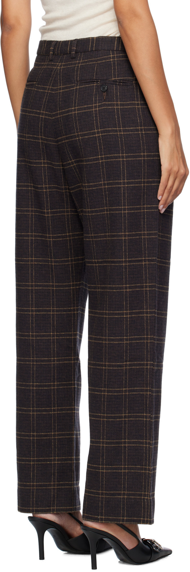 R13 Straight-leg Trousers In Black