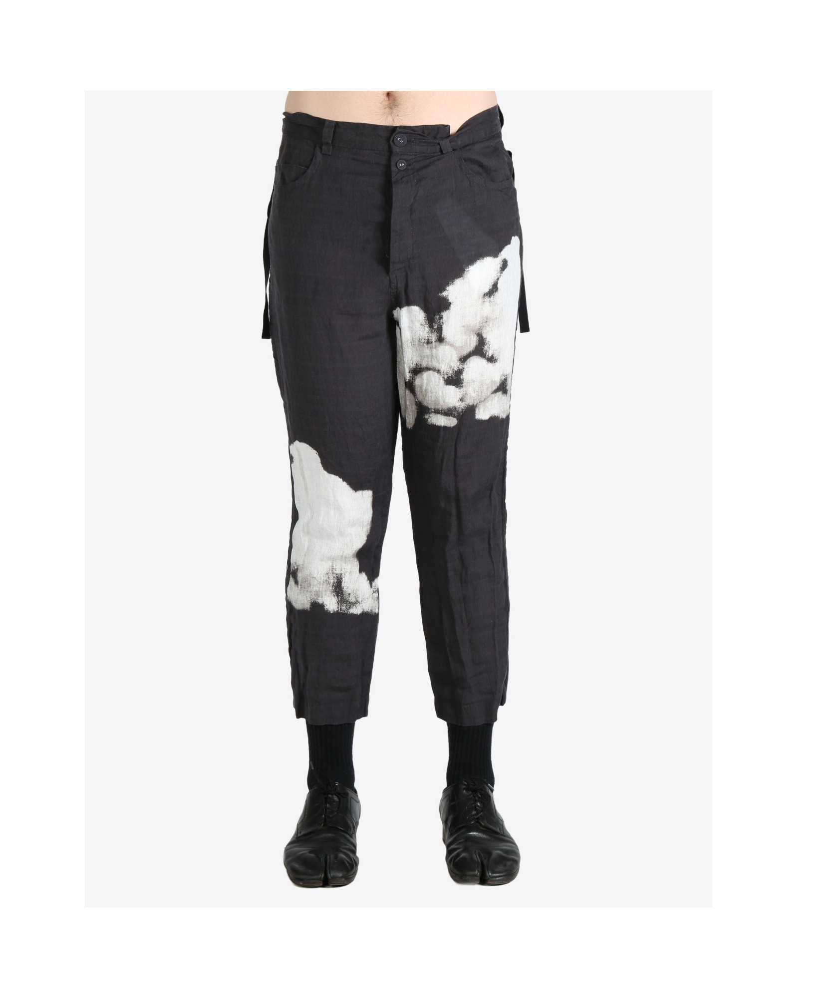 Undercover Belt-loop Casual Pants In Black