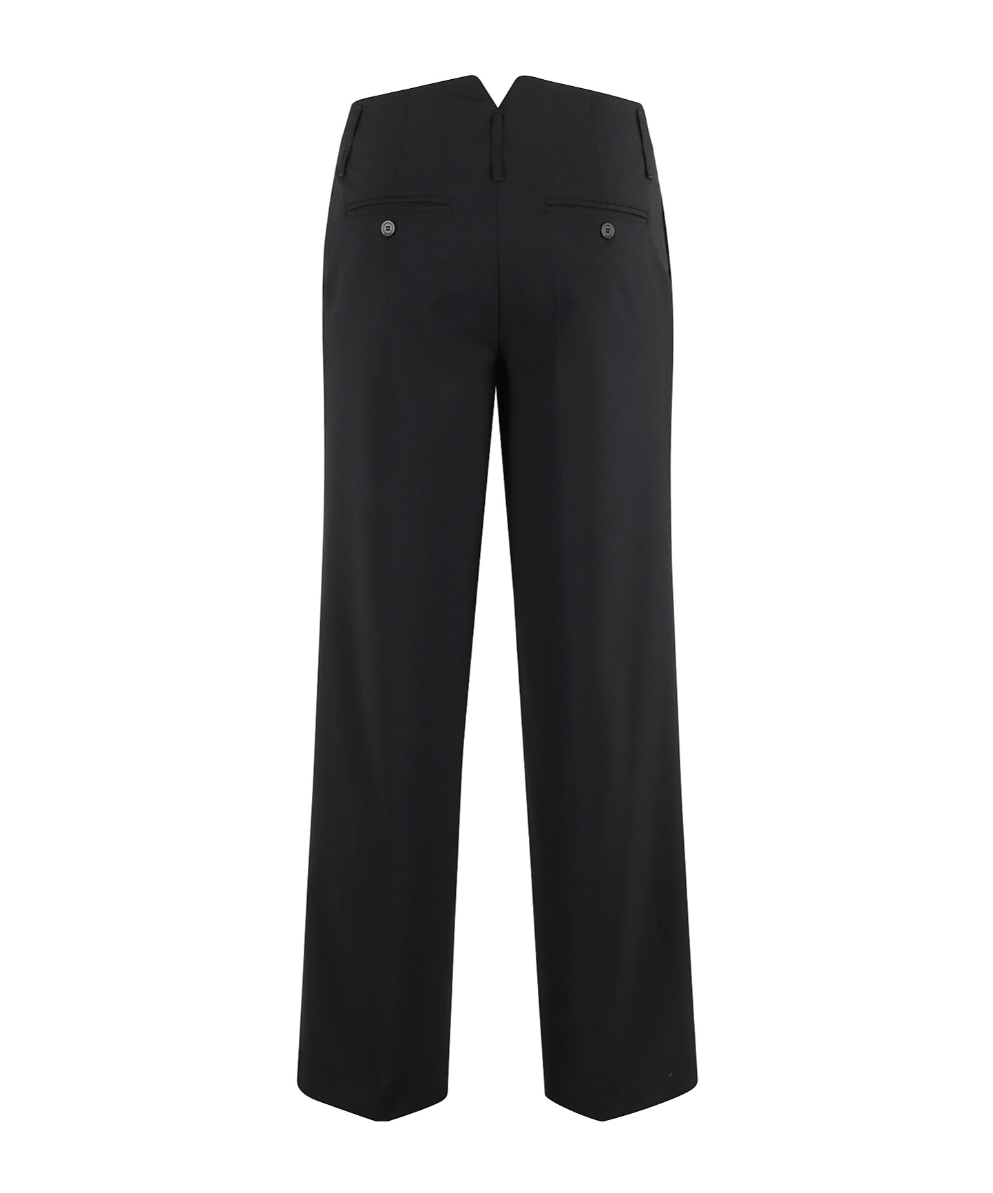 Semicouture Belt Loops Slacks In Black