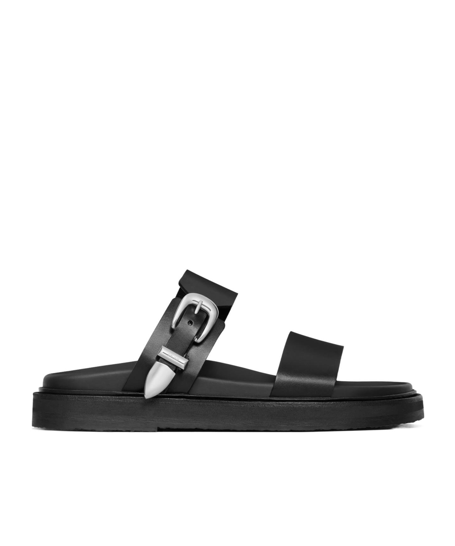 Celine Tippi Buckle Sandals In Black
