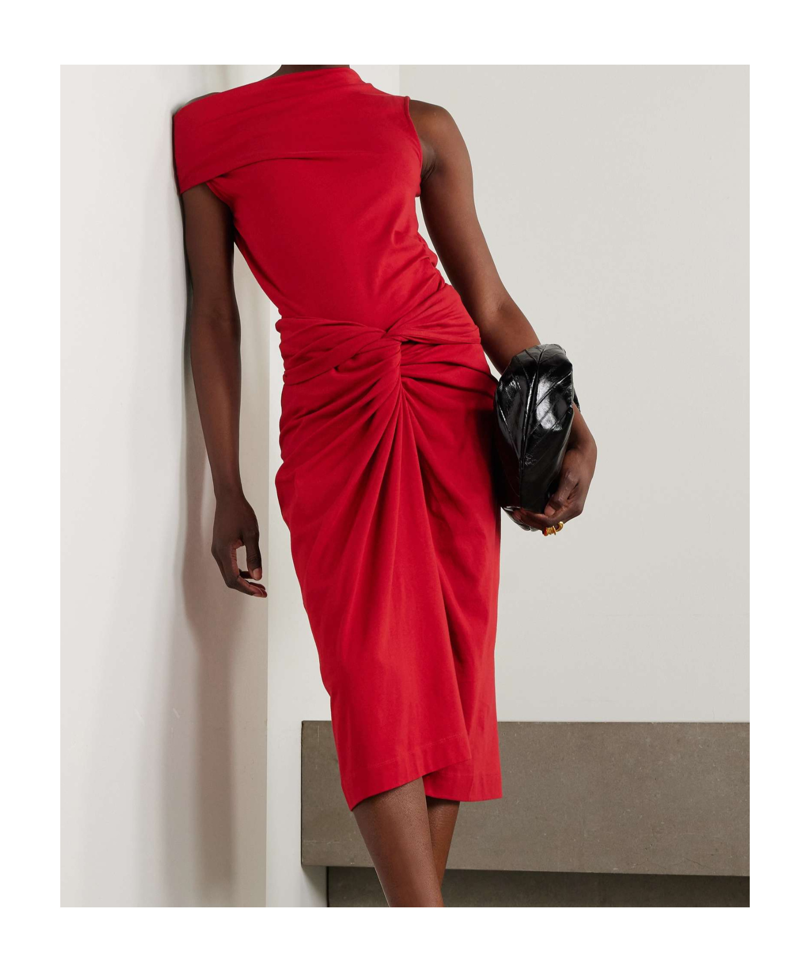 Shop Dries Van Noten Off-shoulder Top In Red