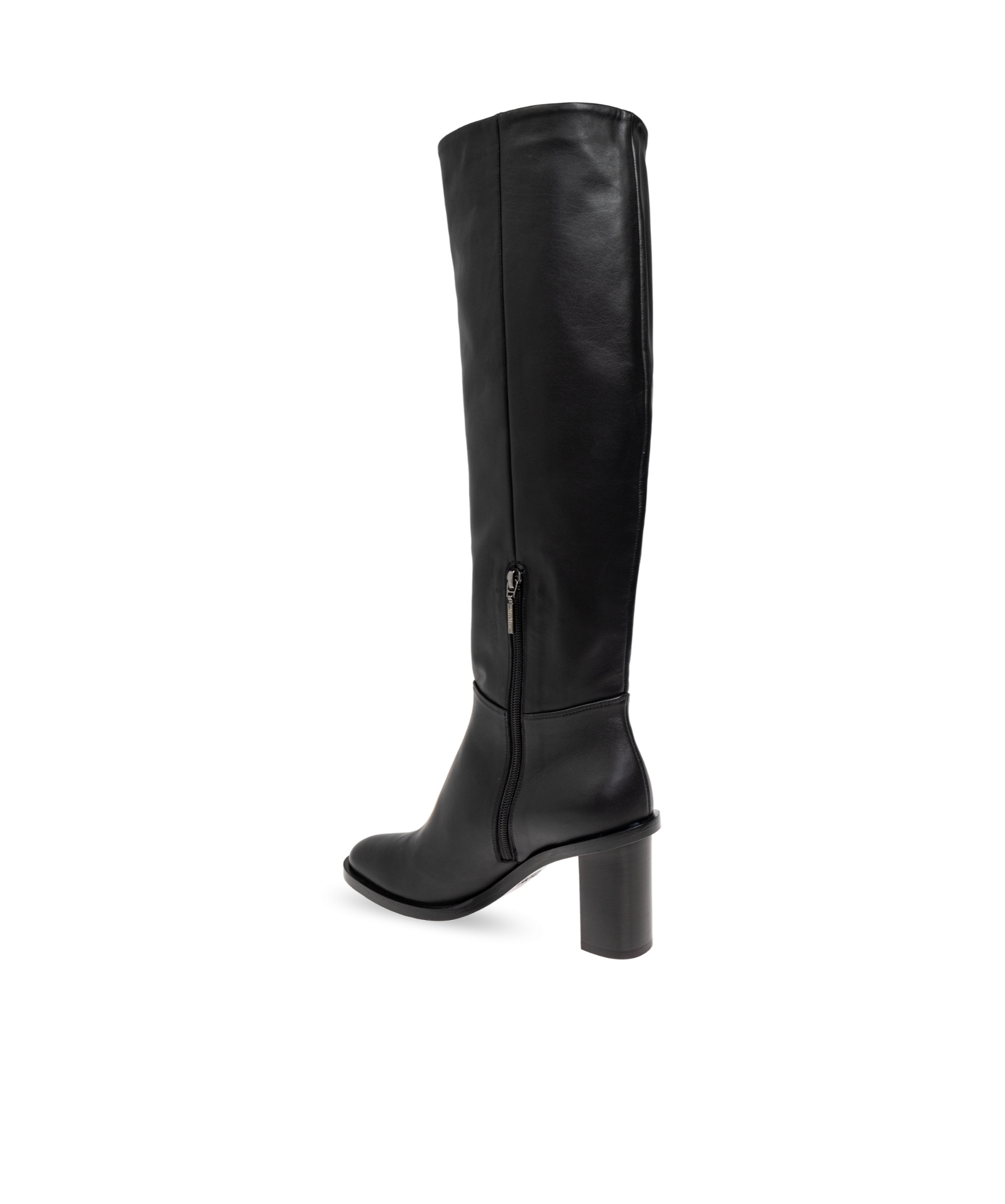 Max Mara Round-head Boots In Black